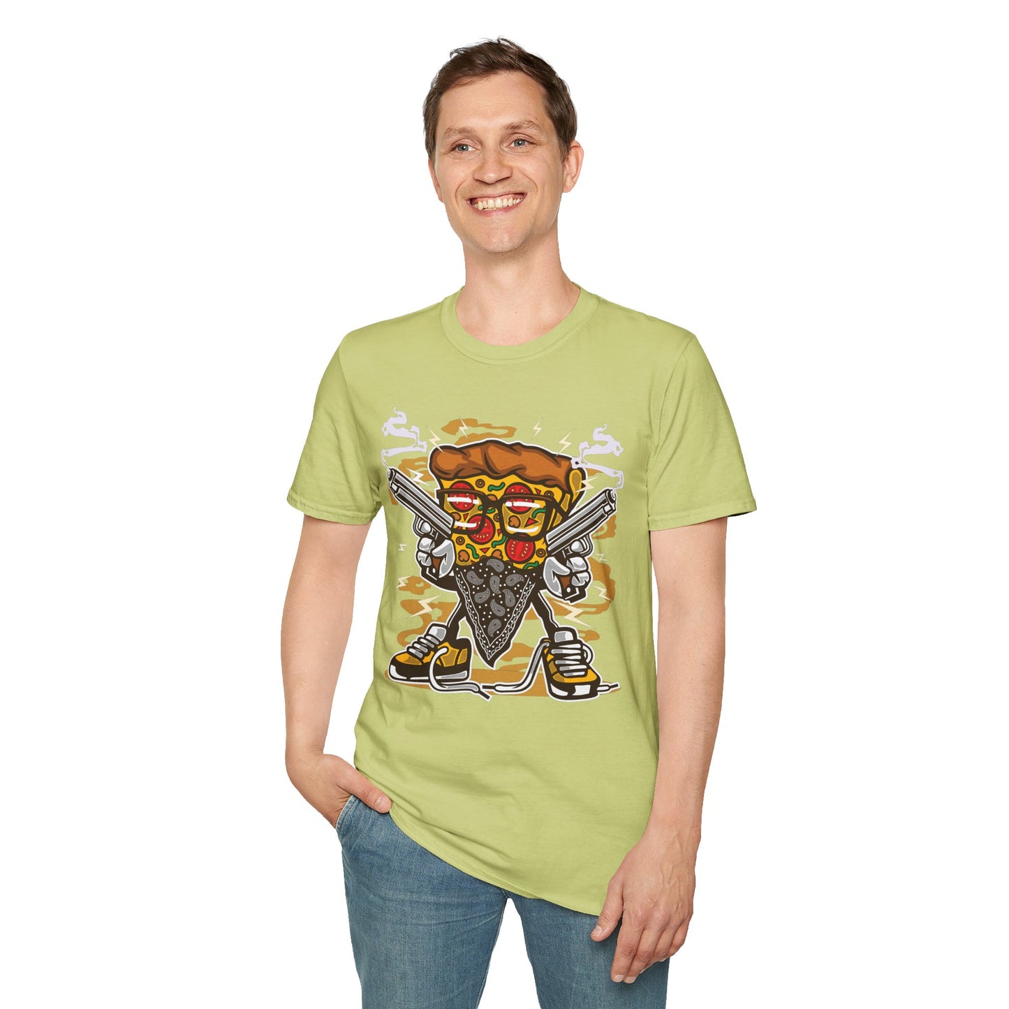 Cartoon Animation Tee Shirt Unisex Funny Graphic Gildan Softstyle 64000 Cotton Tee