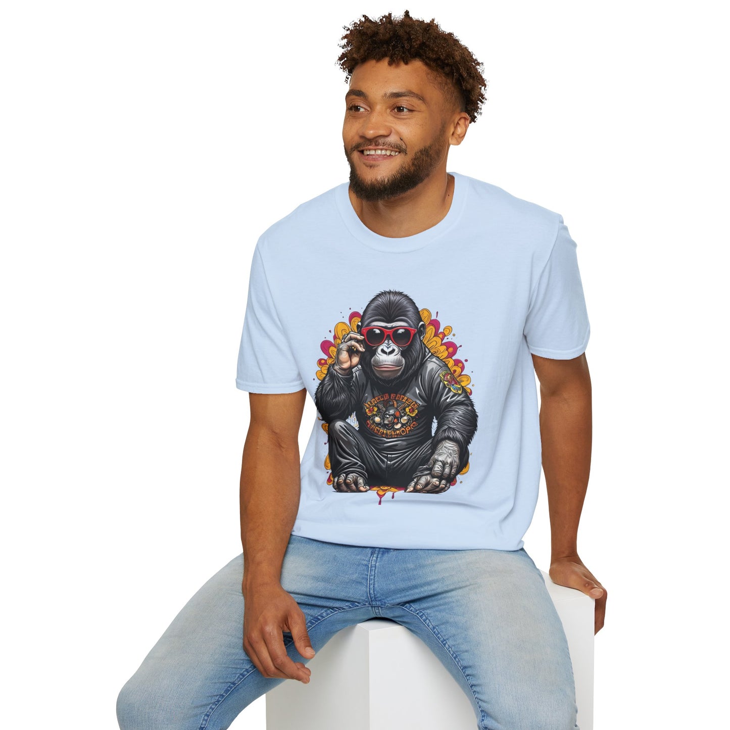 Animals Tees, Funny Animals Shirt, T Shirts with Funny Animals, T-Shirt with Gorilla, Monkey Tees
