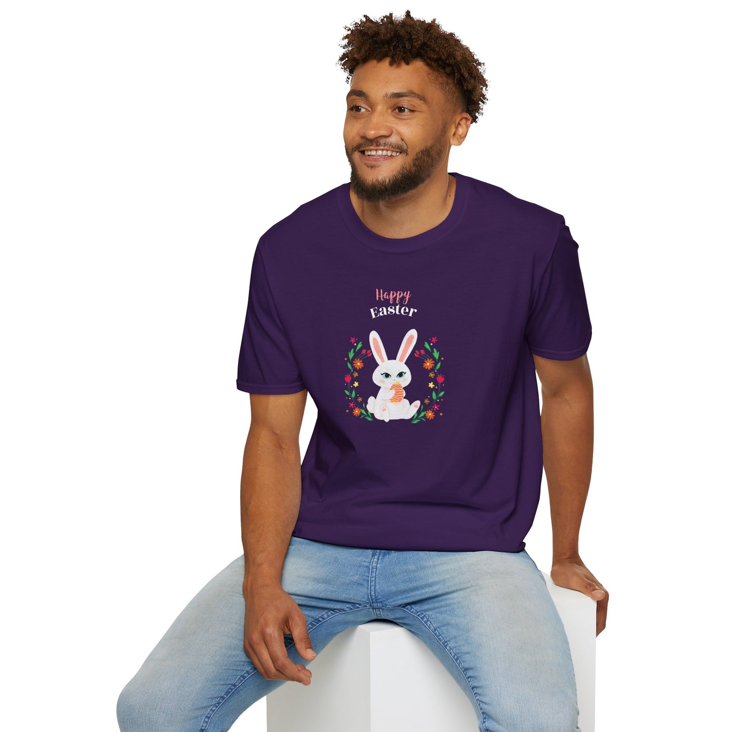 Easter Bunny T-Shirt, Tee Shirt with Easter Signature, T Shirt with Easter Prints, Tee Shirt with Easter Design - 12