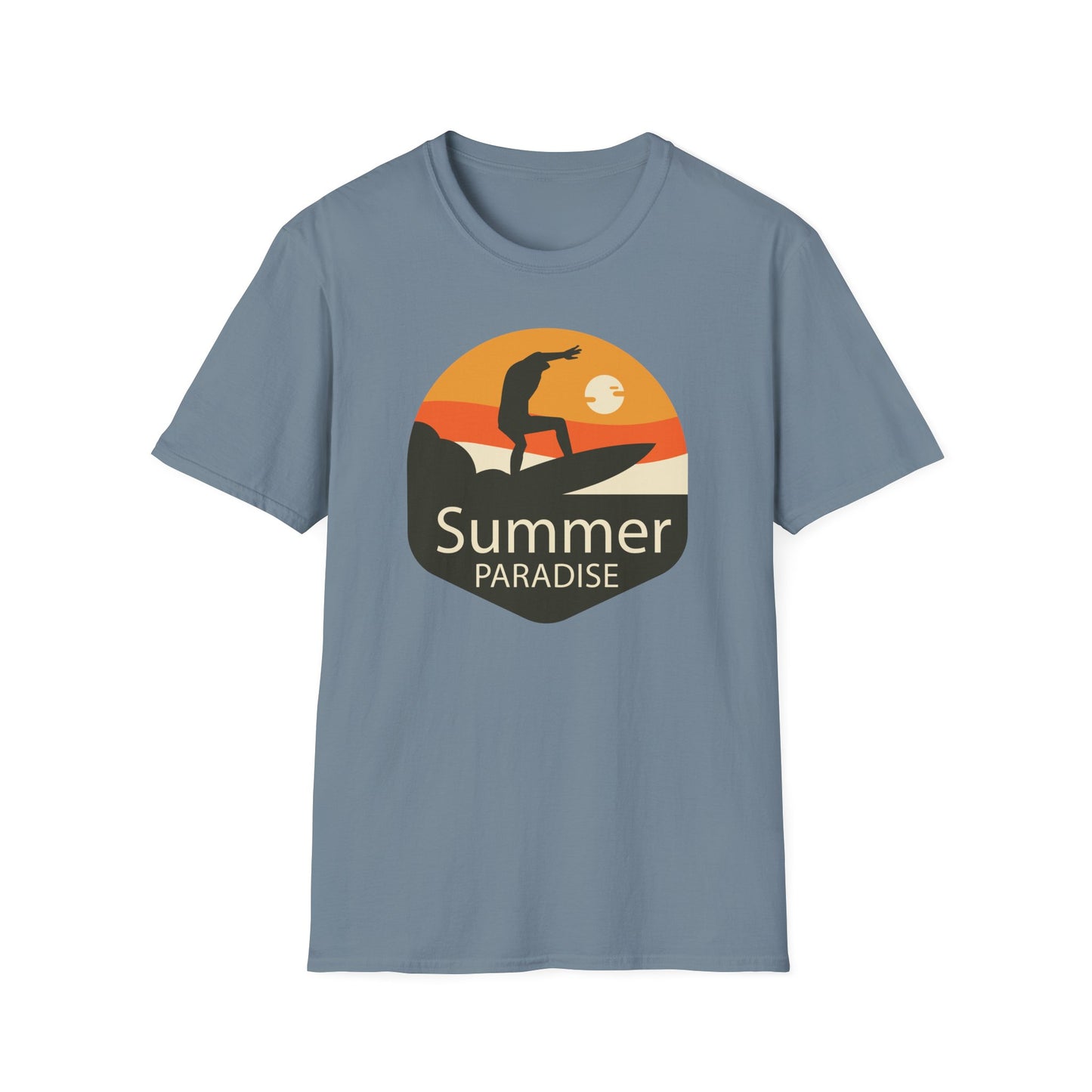 Summer T-Shirt, Summer Design Shirts, Art Tee Shirt with Summer Design - 4
