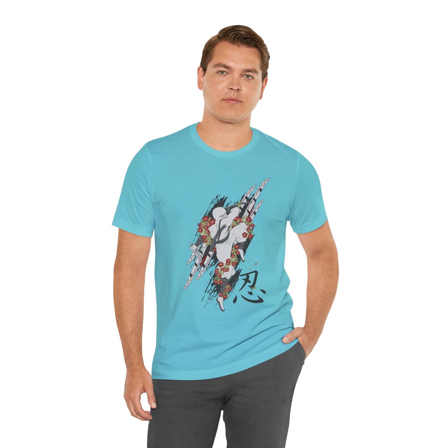 Ninja Samurai Artwork Graphic Unisex Cotton T-Shirt r5