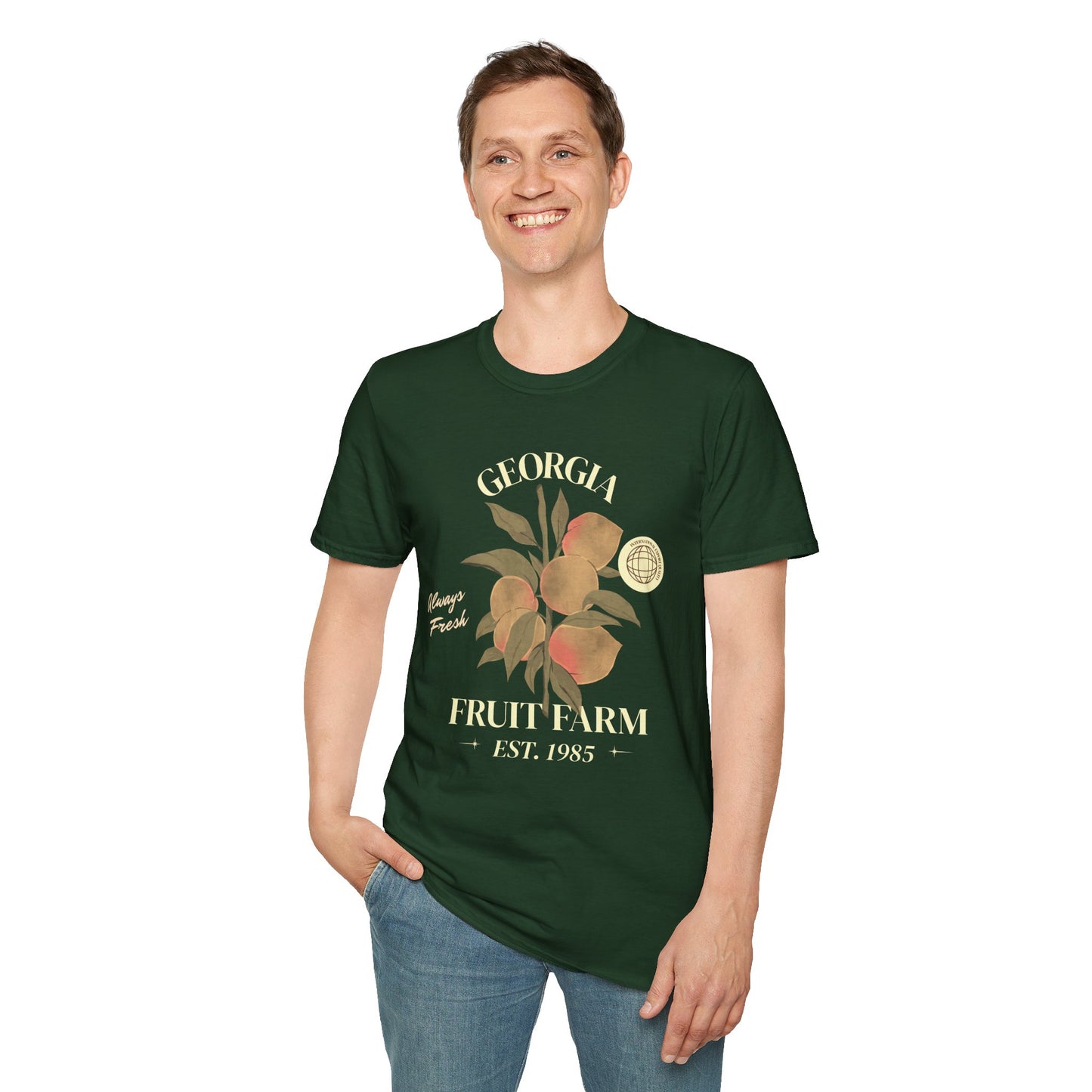 Food Tees, Funny Food T Shirts, Funny T Shirts, Shirt with Fruits, Shirt with Peach