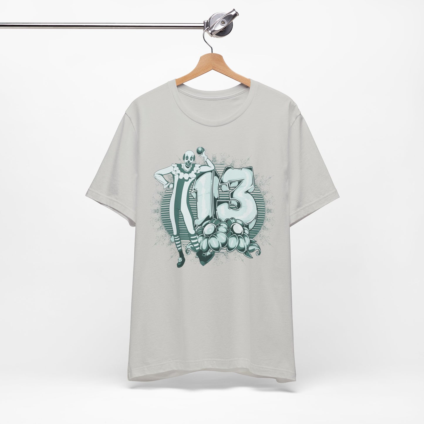 Vintage Clown Graphic Illustration Unisex Cotton T-Shirt Art-39