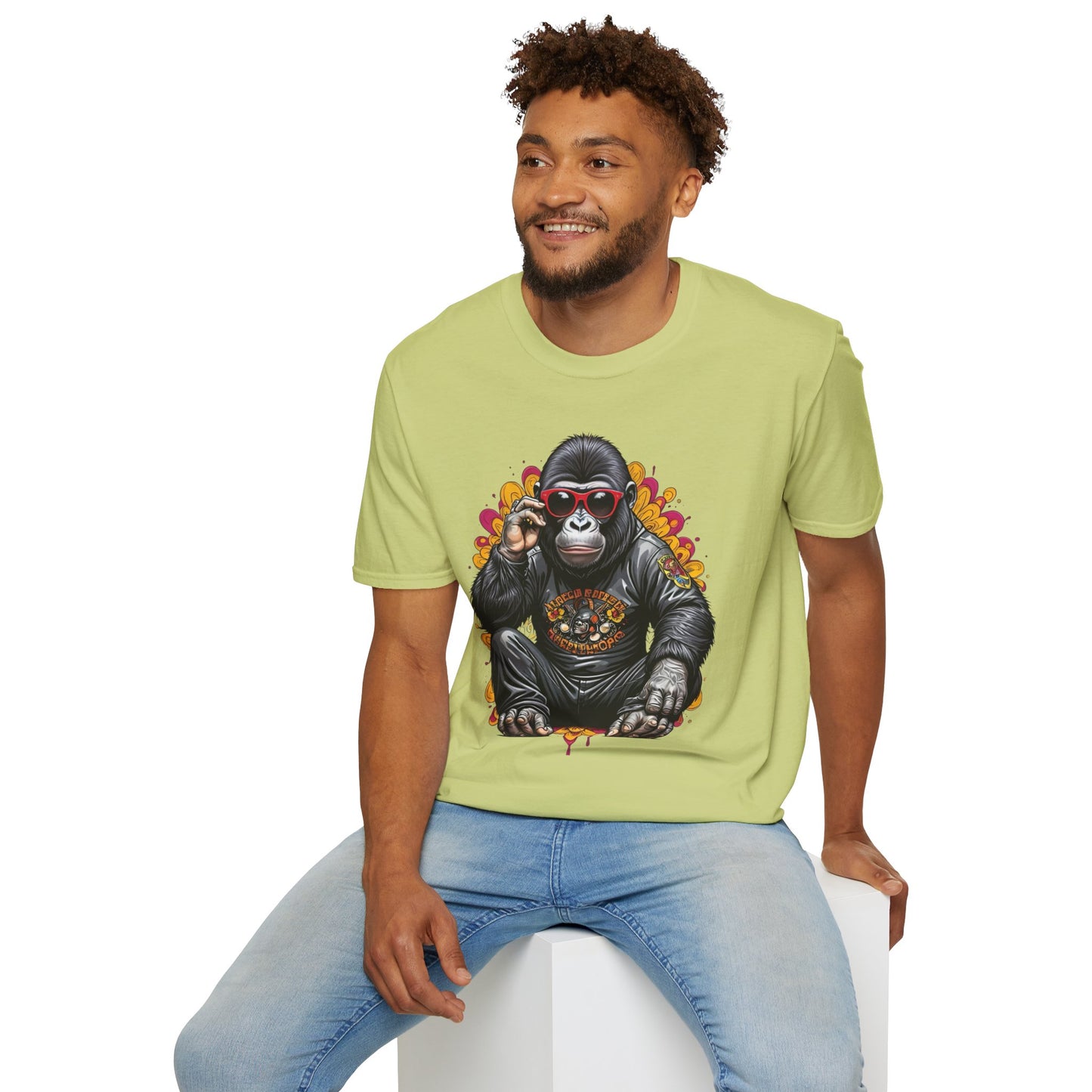 Animals Tees, Funny Animals Shirt, T Shirts with Funny Animals, T-Shirt with Gorilla, Monkey Tees