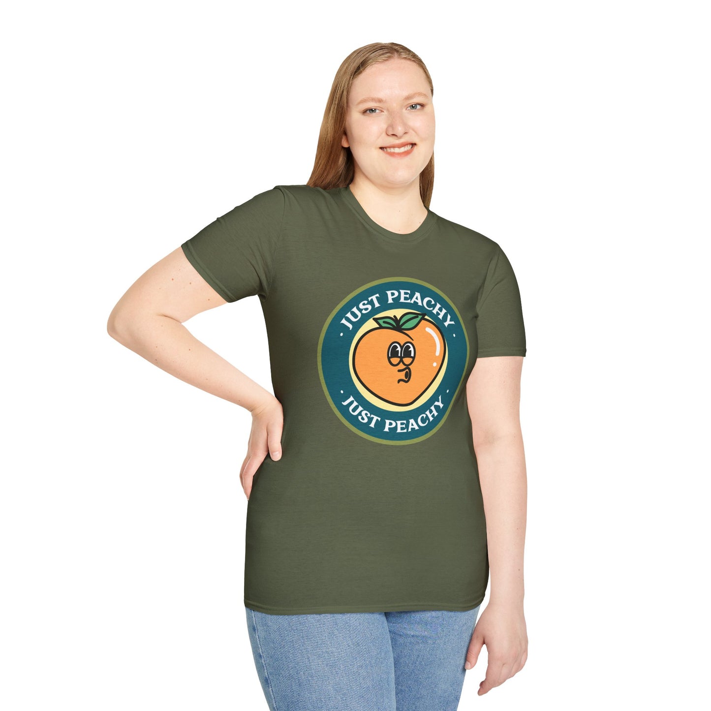 Food Tees, Funny Food T Shirts, Funny T Shirts, Shirt with Fruits, Shirt with Peach