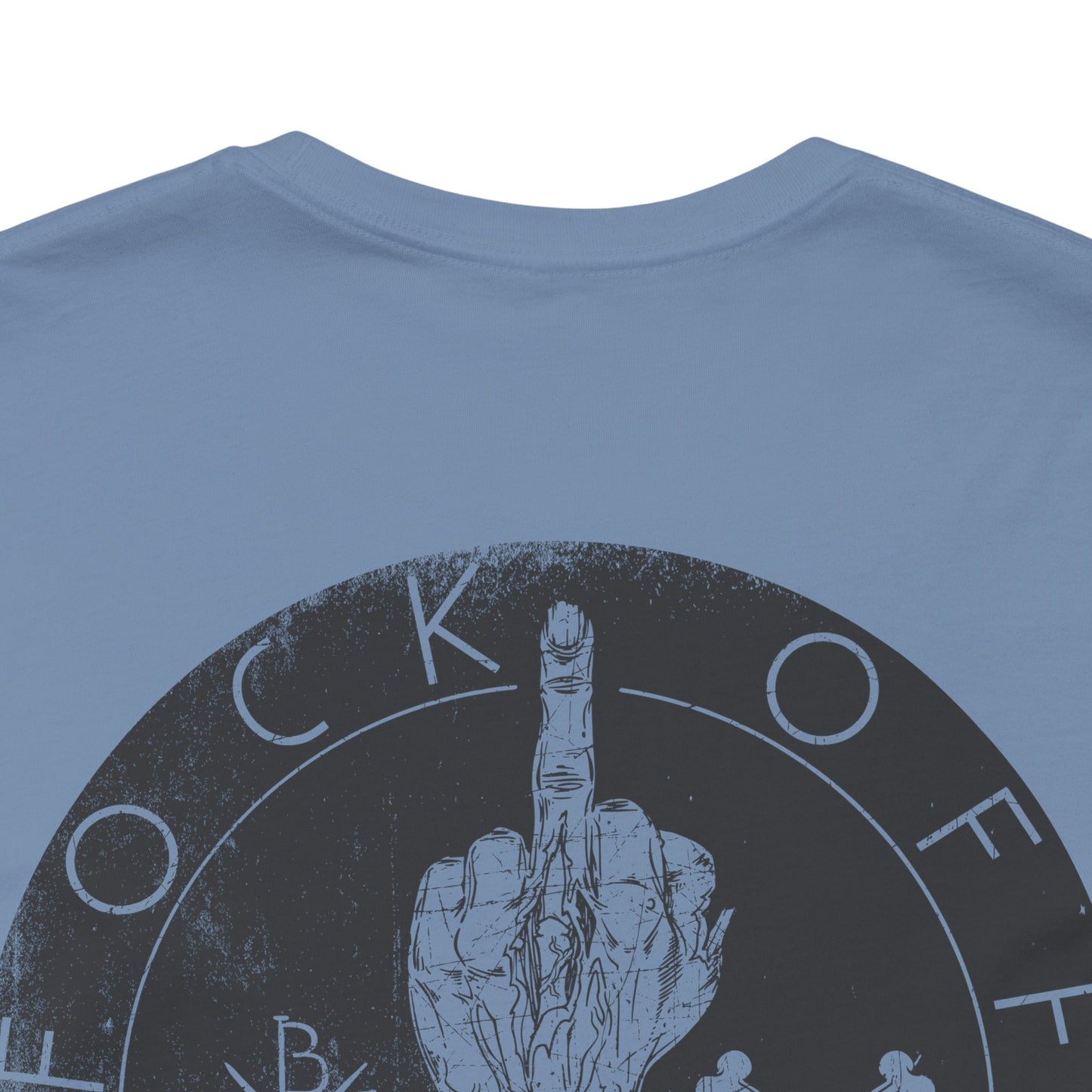 Fk Off Please tee Graphic Middle Finger Skull Design T-Shirt A-11