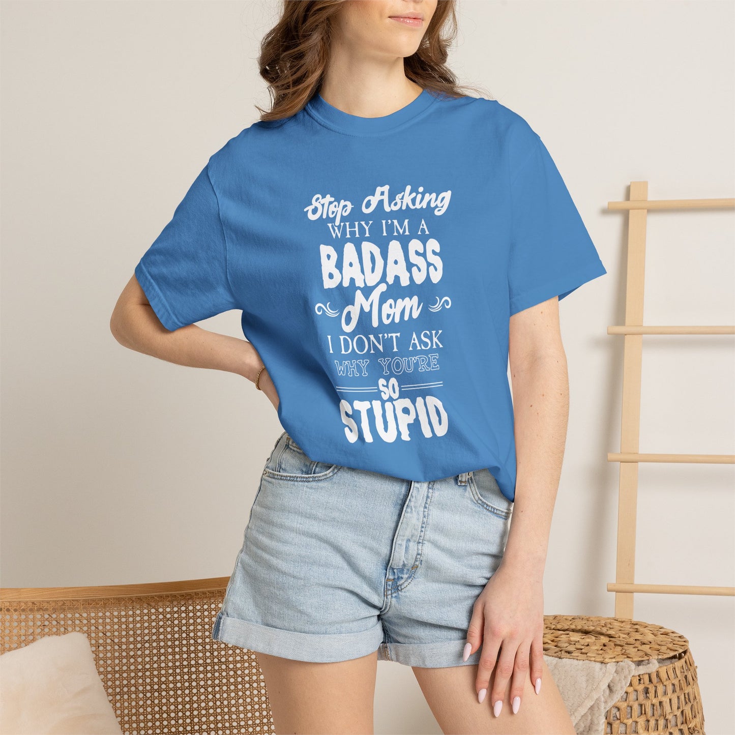 Mom T-shirt Mother's Day Mama Tee Unisex Comfort Colors Garment-Dyed Cotton h39
