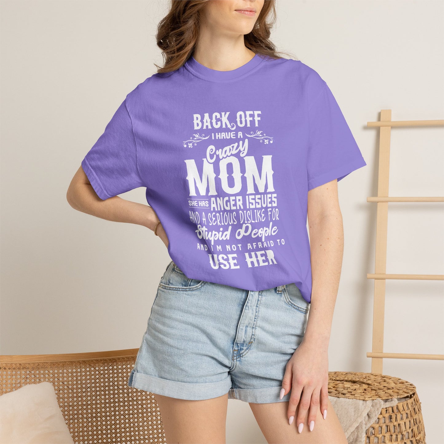 Mom T-shirt Mother's Day Mama Tee Unisex Comfort Colors Garment-Dyed Cotton h34