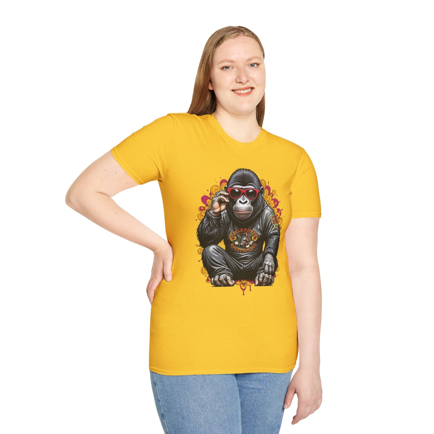 Animals Tees, Funny Animals Shirt, T Shirts with Funny Animals, T-Shirt with Gorilla, Monkey Tees