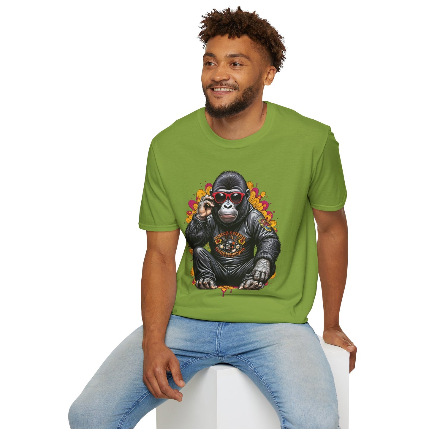 Animals Tees, Funny Animals Shirt, T Shirts with Funny Animals, T-Shirt with Gorilla, Monkey Tees
