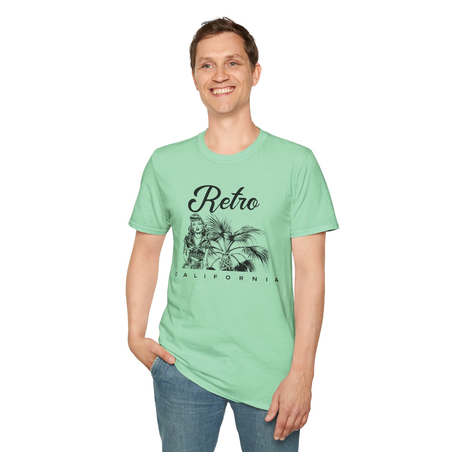 Retro T Shirt, Retro Design Shirt, Retro Art Tee Shirt, T-shirt with Retro Style