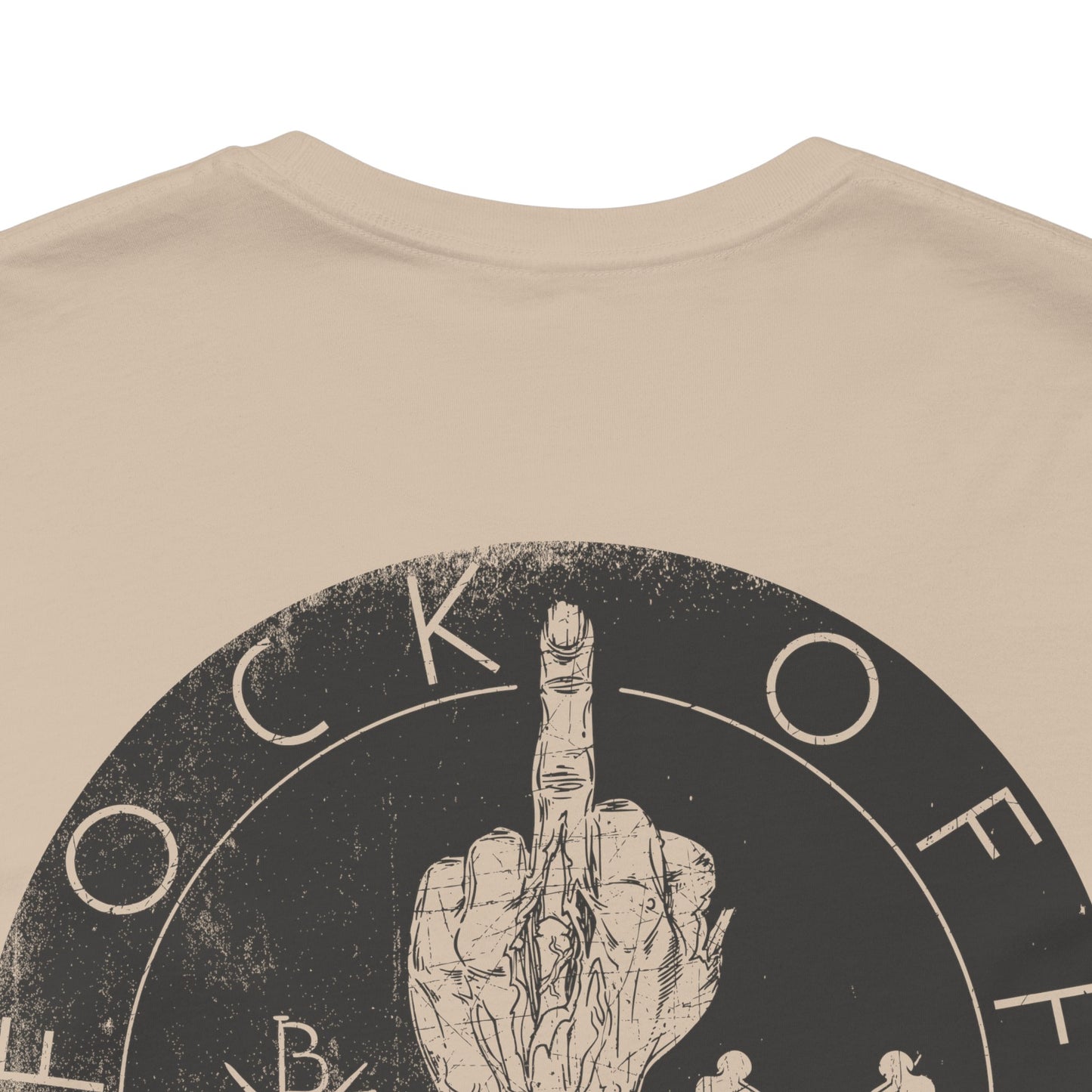 Fk Off Please tee Graphic Middle Finger Skull Design T-Shirt A-11