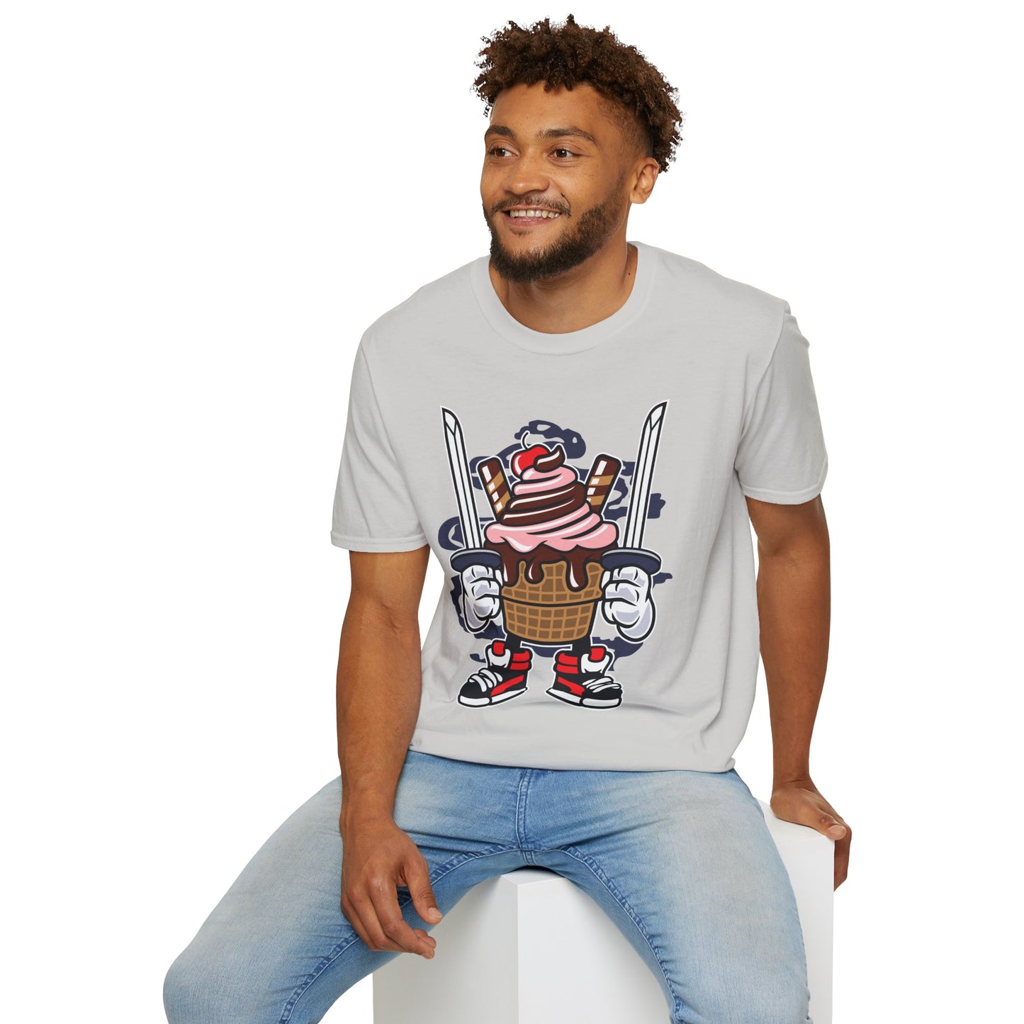 Cartoon T Shirt Unisex Animation Tee Funny Tee Gildan Softstyle 64000 Ring Spun Cotton 99