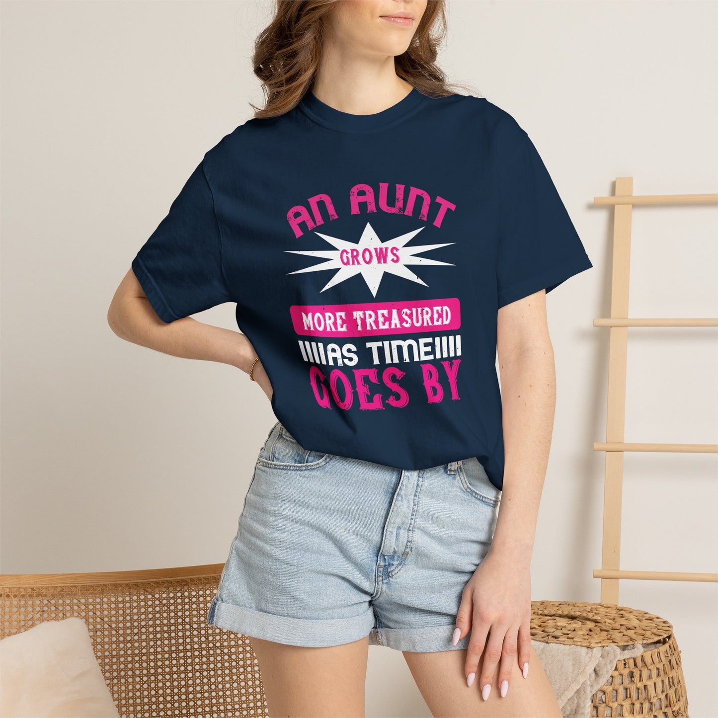 An Aunt T-shirt Mother Day Mama Tee Unisex Comfort Colors Garment-Dyed Cotton h62