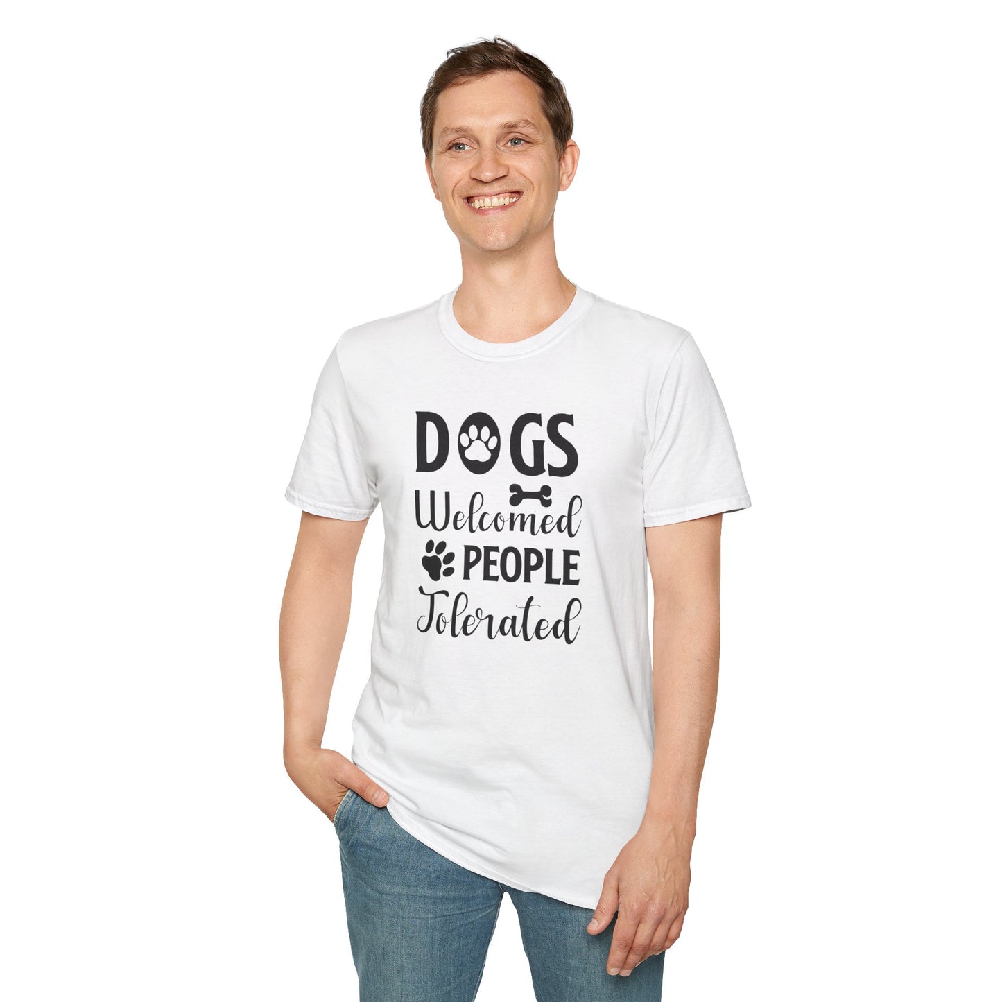 Dog Slogan T Shirts With Funny Words Tee Shirt Featuring Funny Quotes Unisex Gildan Softstyle 64000 Ringspun Cotton