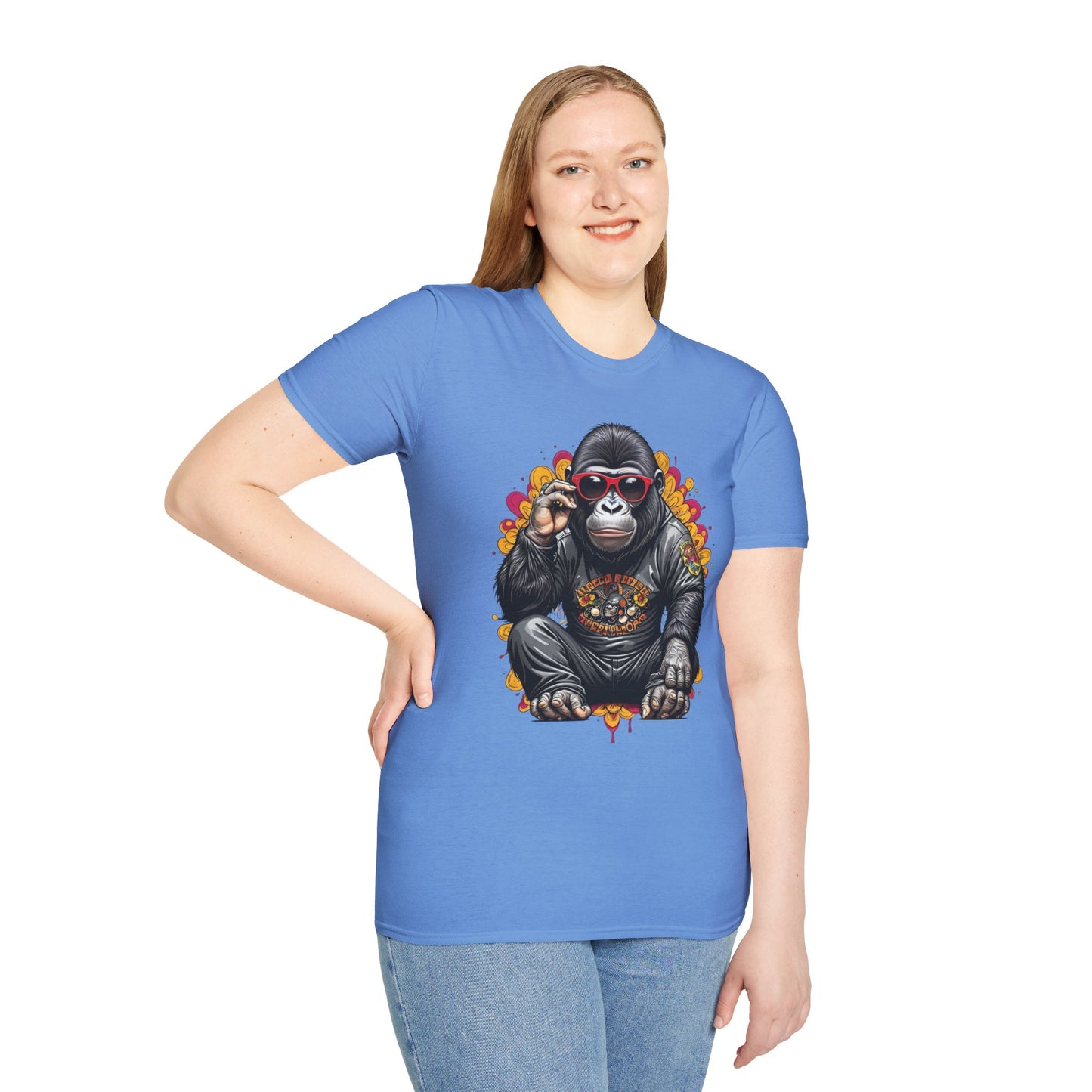 Animals Tees, Funny Animals Shirt, T Shirts with Funny Animals, T-Shirt with Gorilla, Monkey Tees