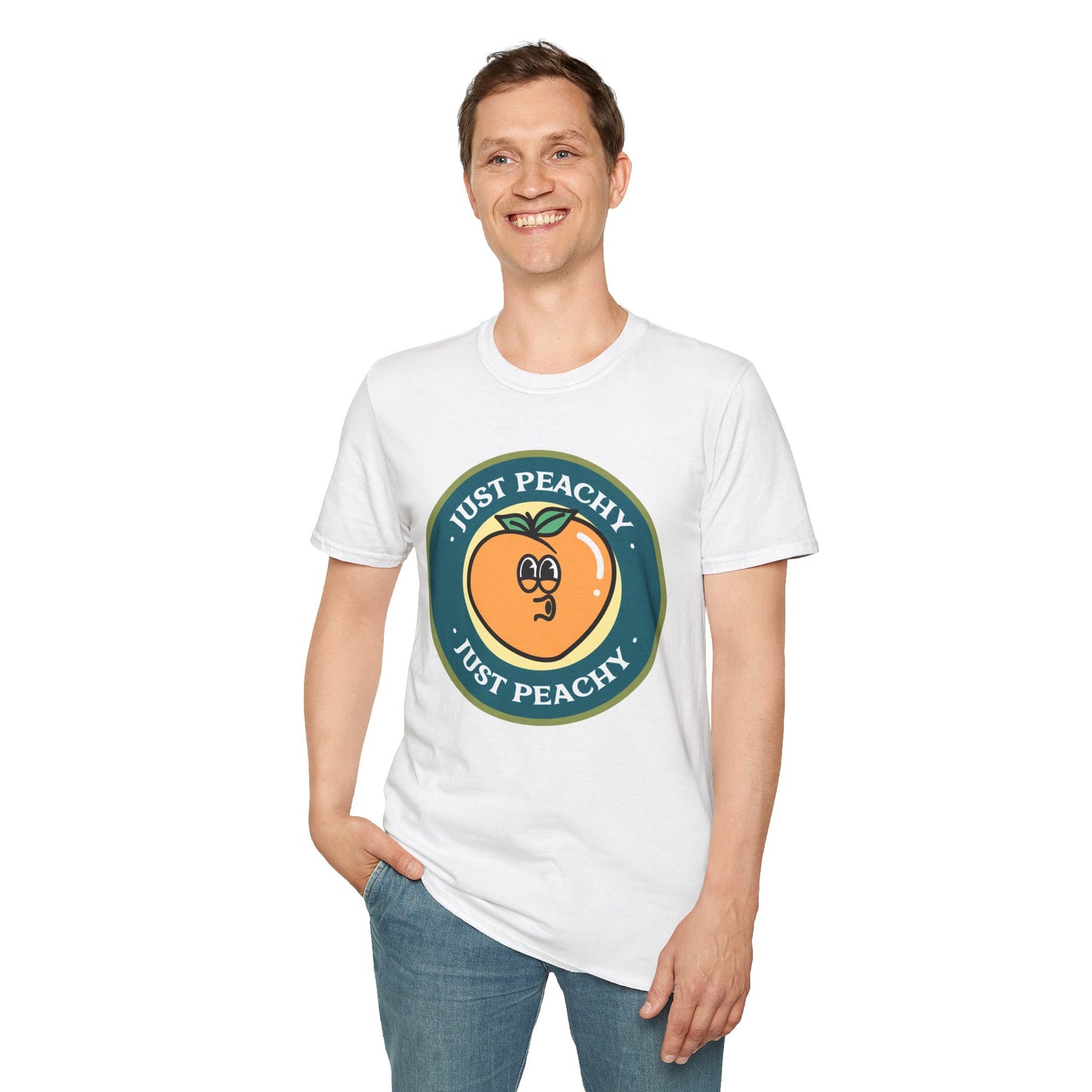 Food Tees, Funny Food T Shirts, Funny T Shirts, Shirt with Fruits, Shirt with Peach