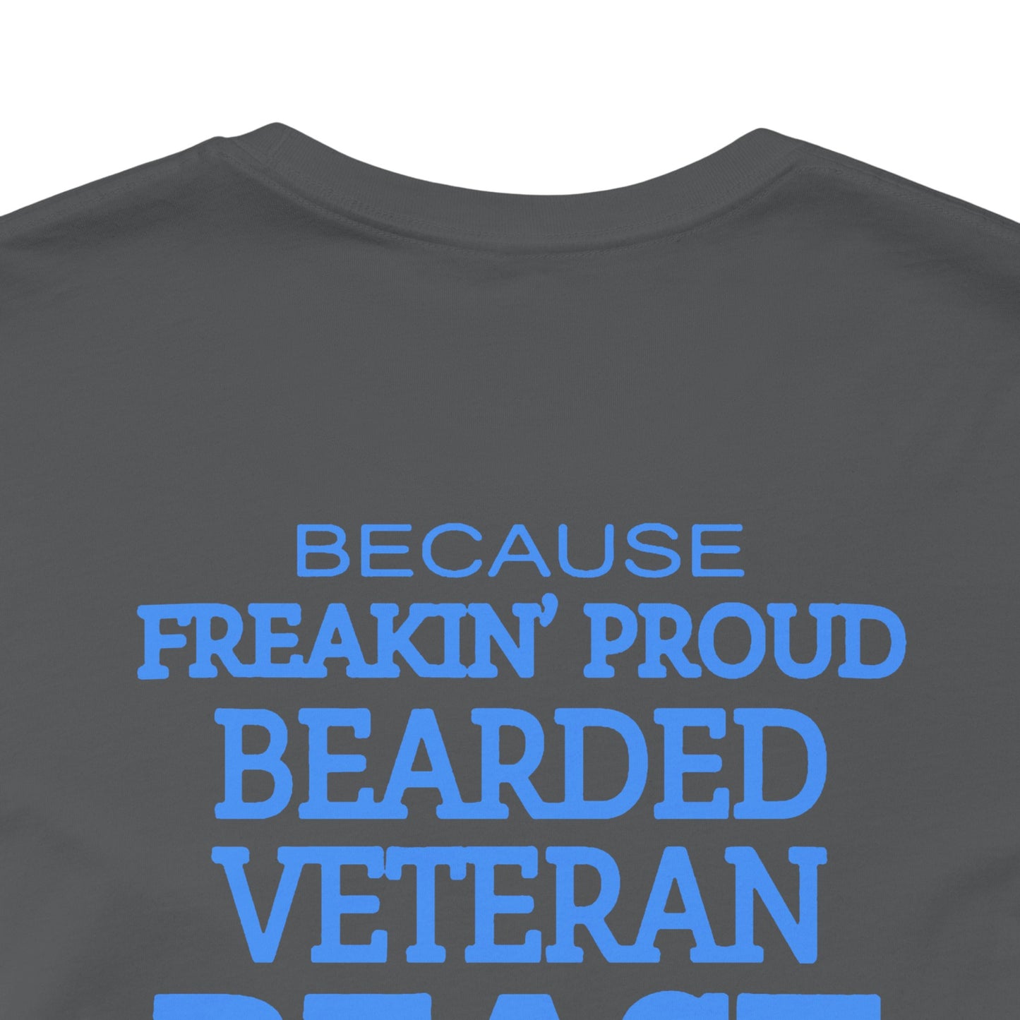Bearded Veteran Beast T-Shirt Military Skull Beard Graphic Unisex Cotton Tee v46