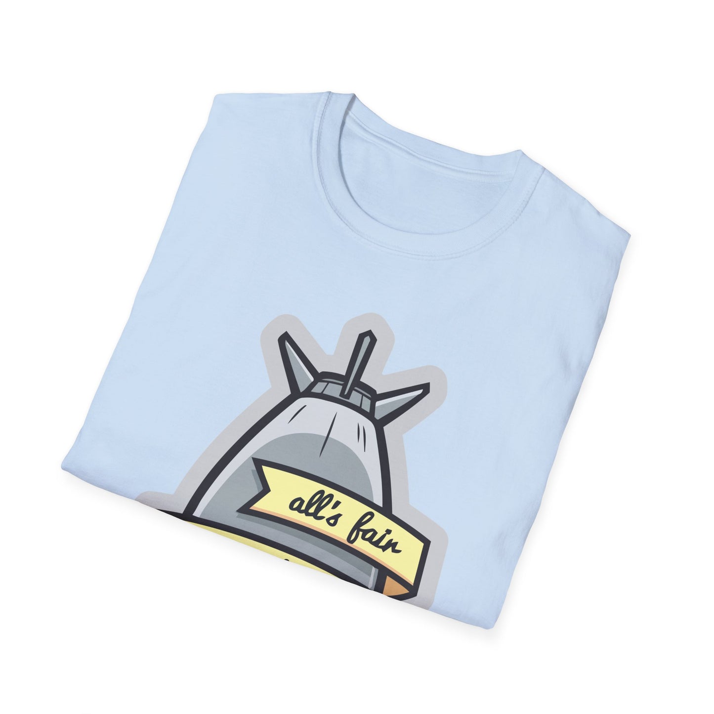 Cartoon T Shirt Animation T Shirt Funny Tee Shirt Unisex Gildan Softstyle 64000 100 Percent Cotton