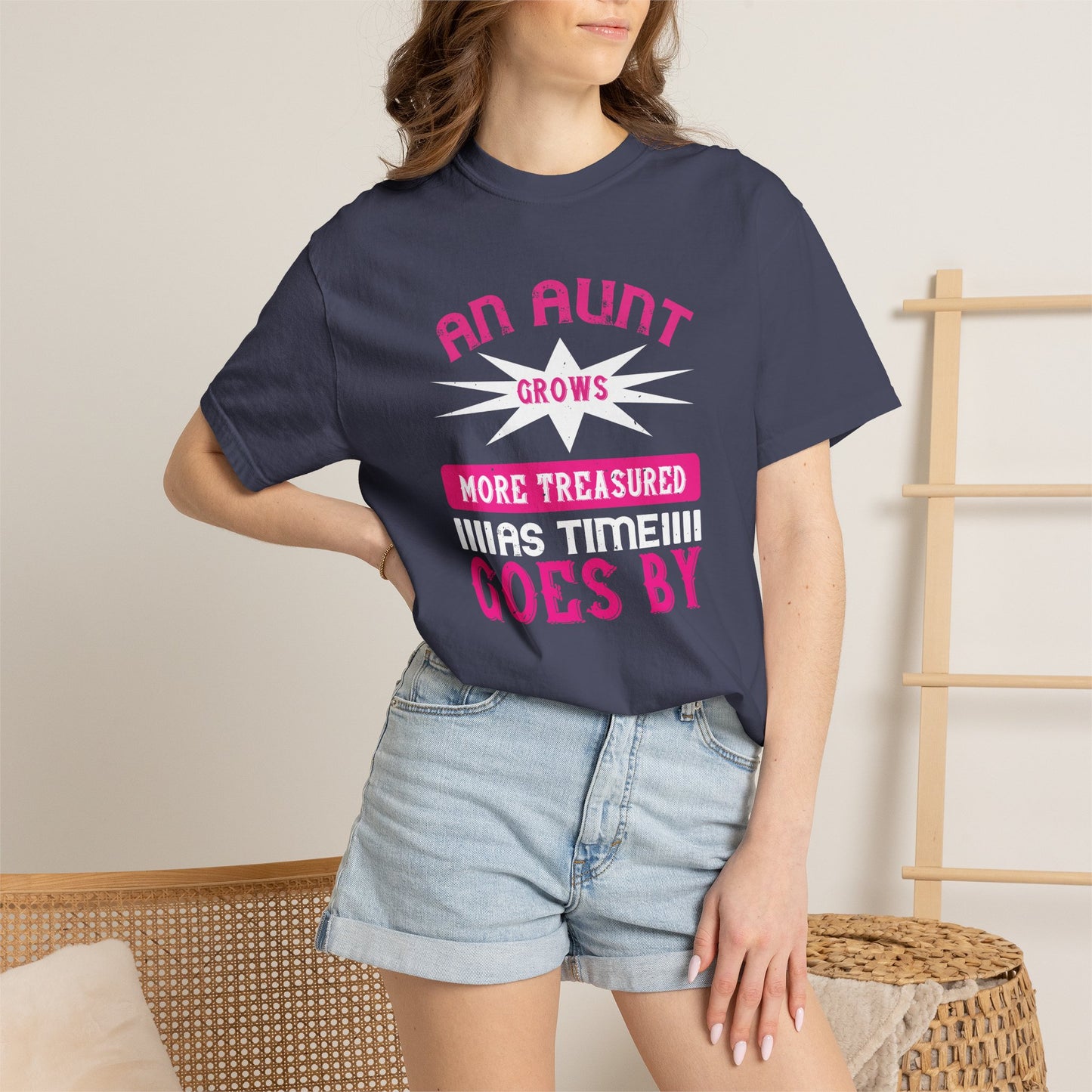 An Aunt T-shirt Mother Day Mama Tee Unisex Comfort Colors Garment-Dyed Cotton h62