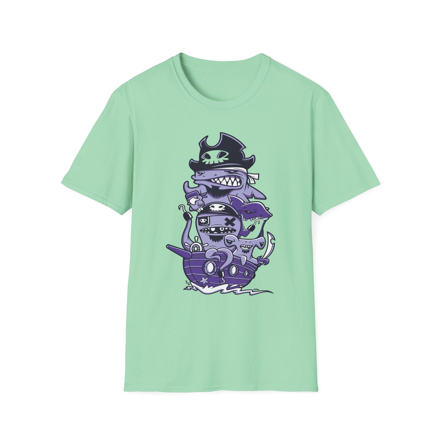 Cartoon T Shirt Animation Tee Unisex Softstyle 64000 100 Percent Ring Spun Cotton Funny Graphic Tee