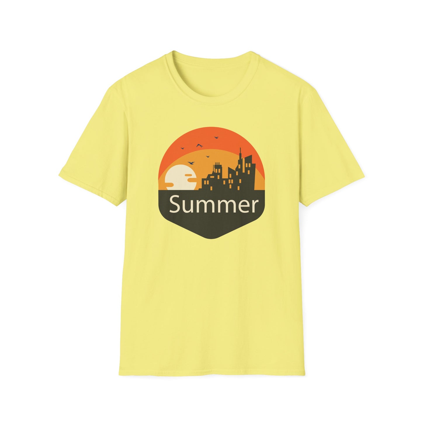 Summer T-Shirt, Summer Design Shirts, Art Tee Shirt with Summer Design - 6