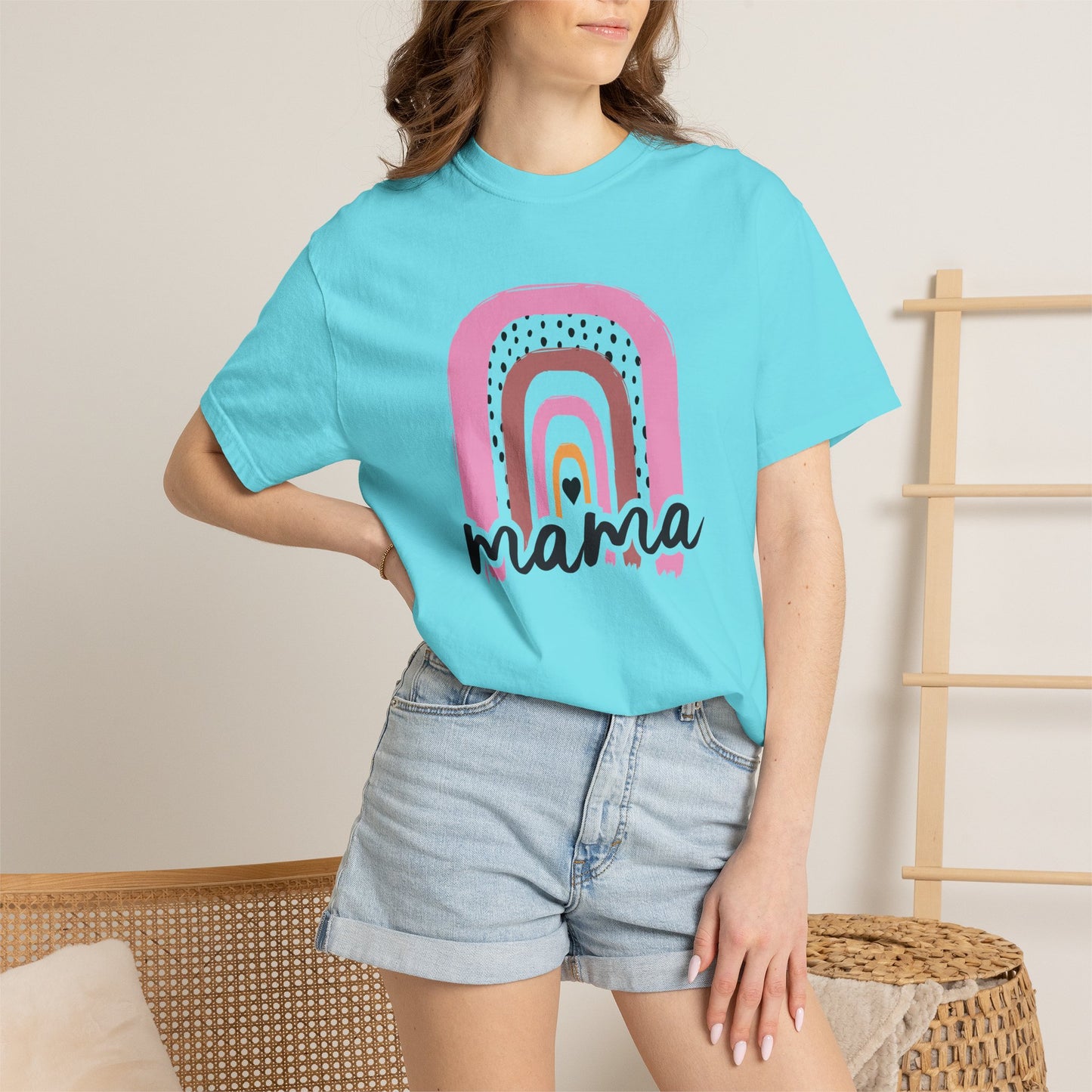 Mom T-shirt Mother's Day Mama Tee Unisex Comfort Colors Garment-Dyed Cotton h24