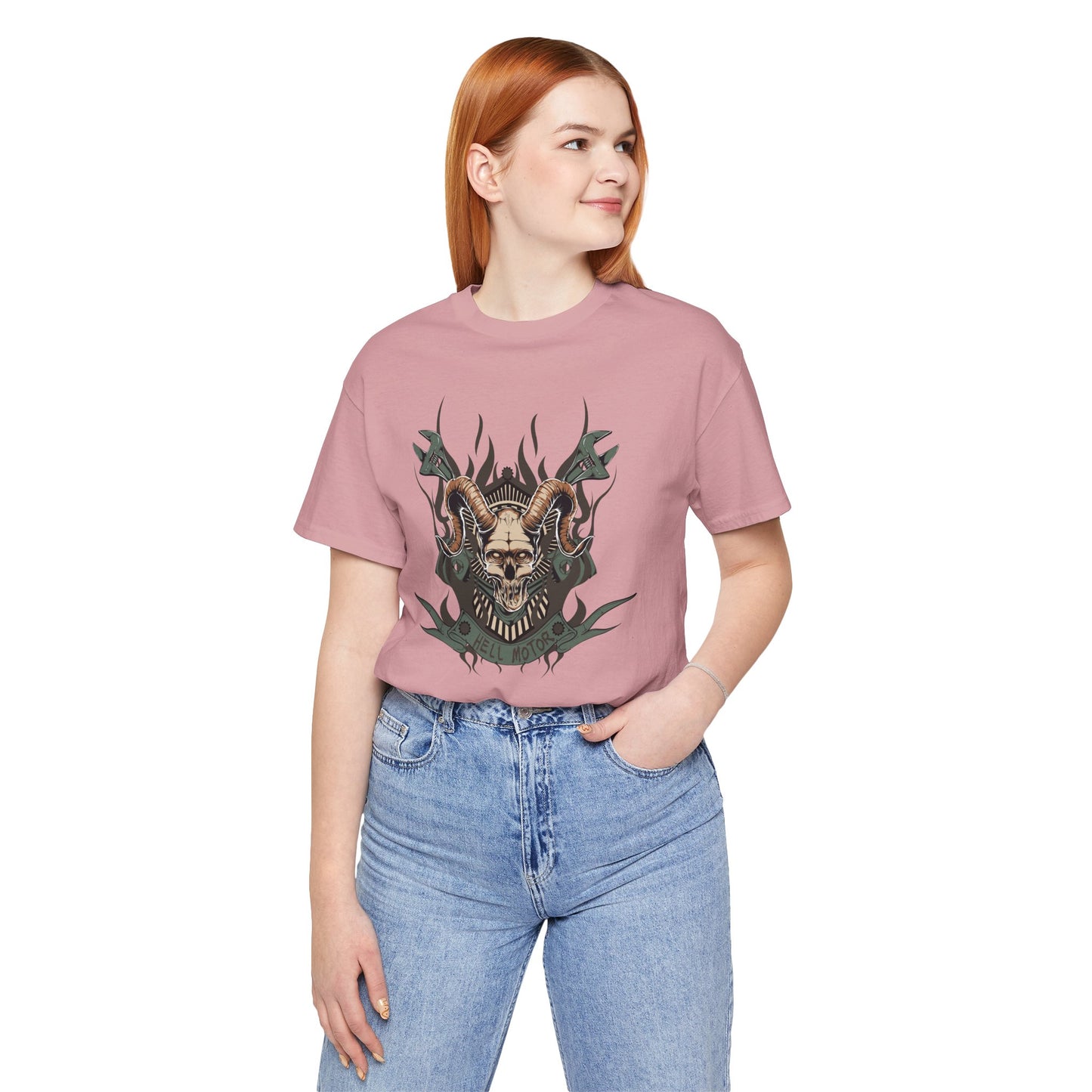 Gothic Skull Graphic Design Unisex Cotton Tee Art-49