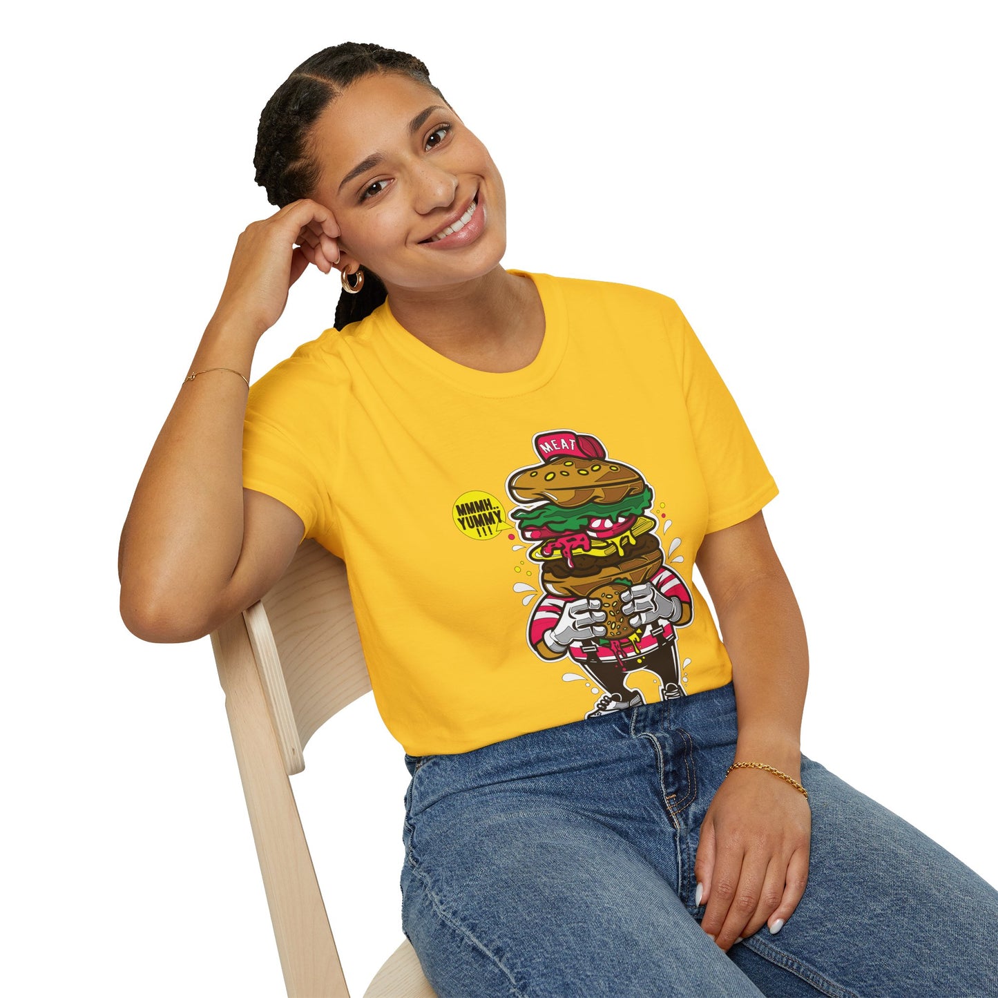 Cartoon T Shirt Animation T Shirt Funny Tee Unisex Gildan Softstyle 64000 Ring Spun Cotton