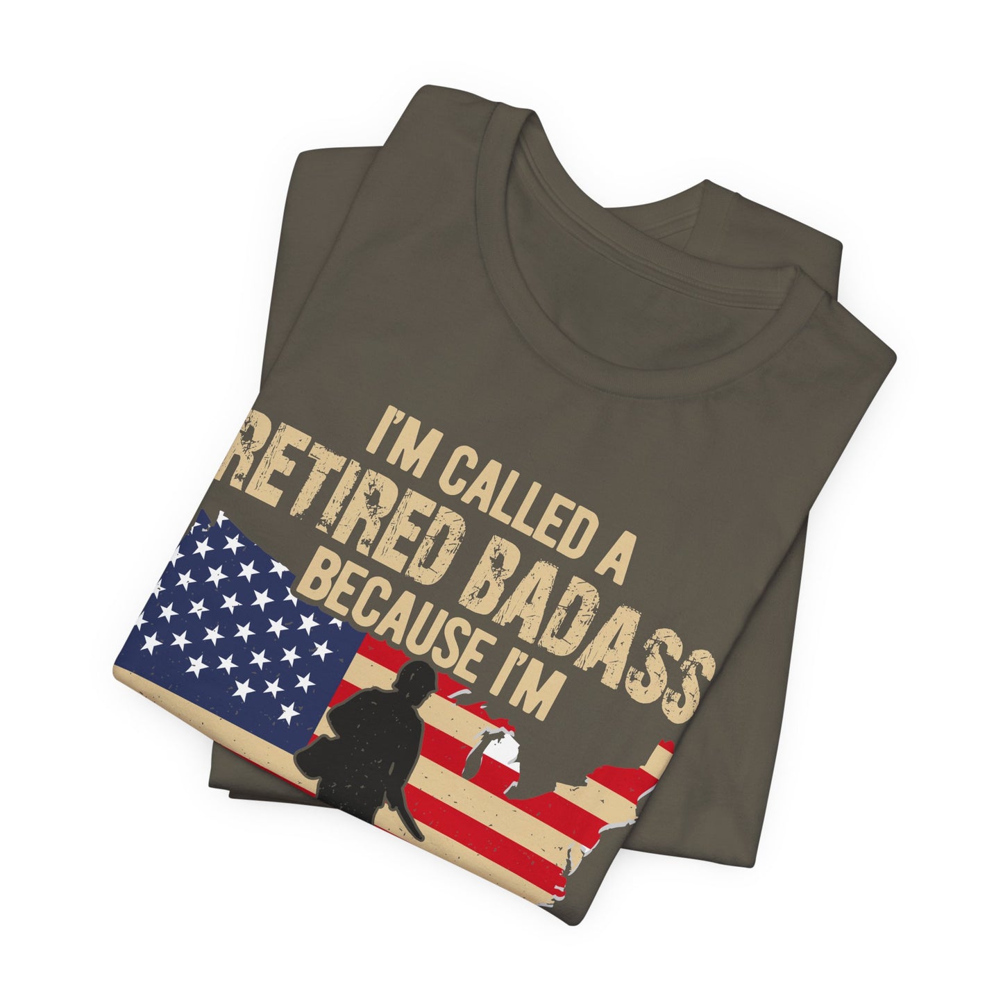 Army Veteran Patriotic Graphic Design Unisex Cotton T-Shirt v22