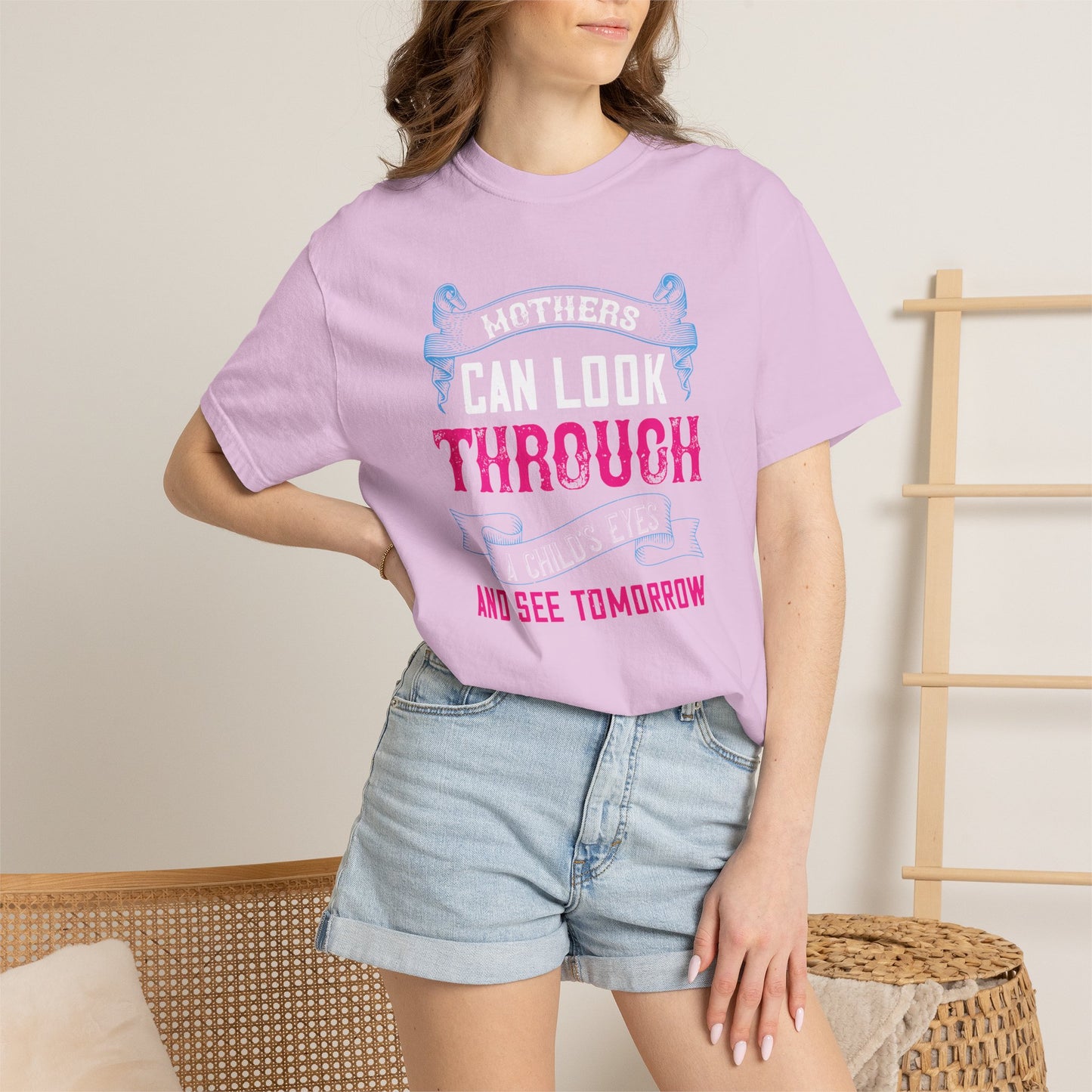 Mom T-shirt Mother Day Mama Tee Unisex Comfort Colors Garment-Dyed Cotton h86