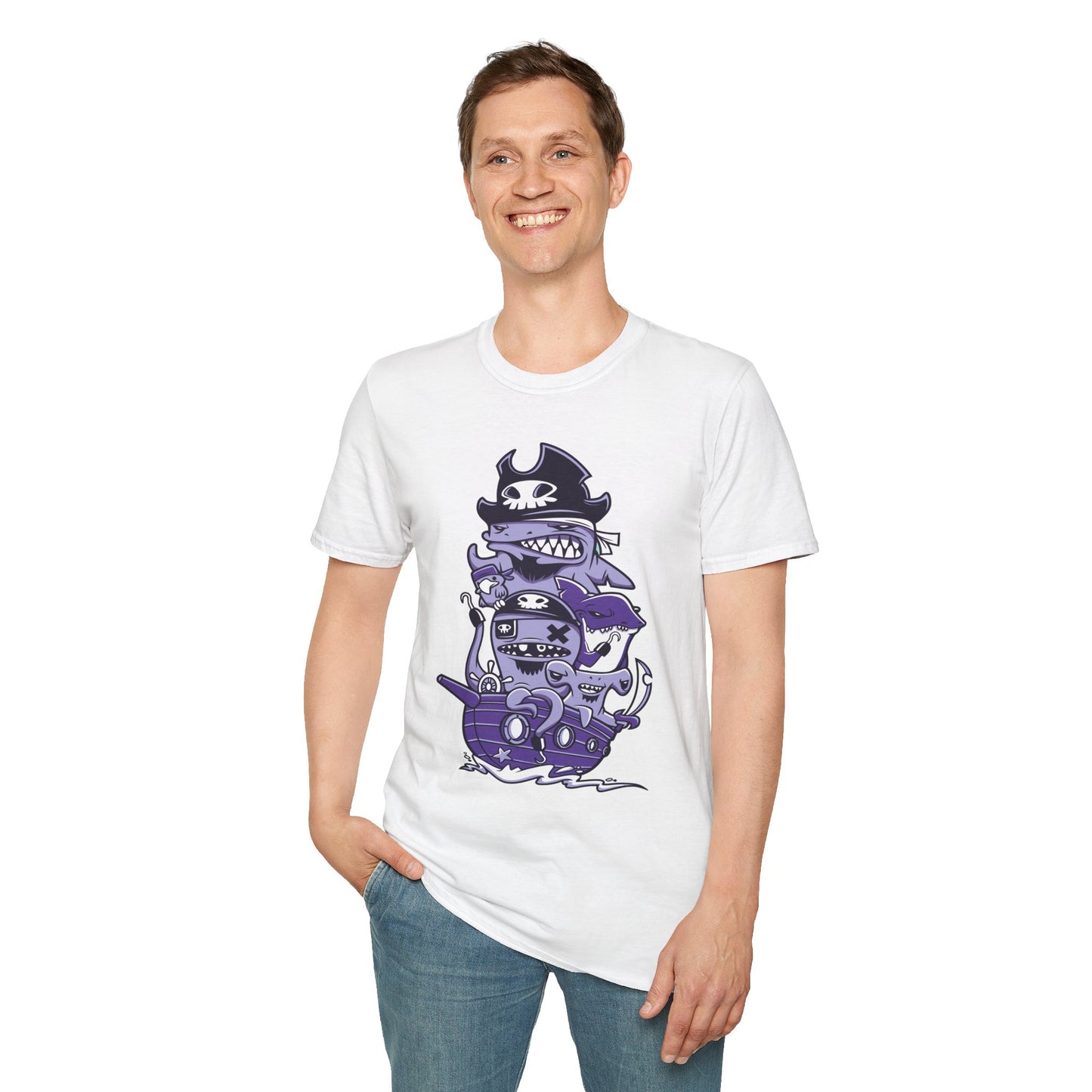 Cartoon T Shirt Animation Tee Unisex Softstyle 64000 100 Percent Ring Spun Cotton Funny Graphic Tee
