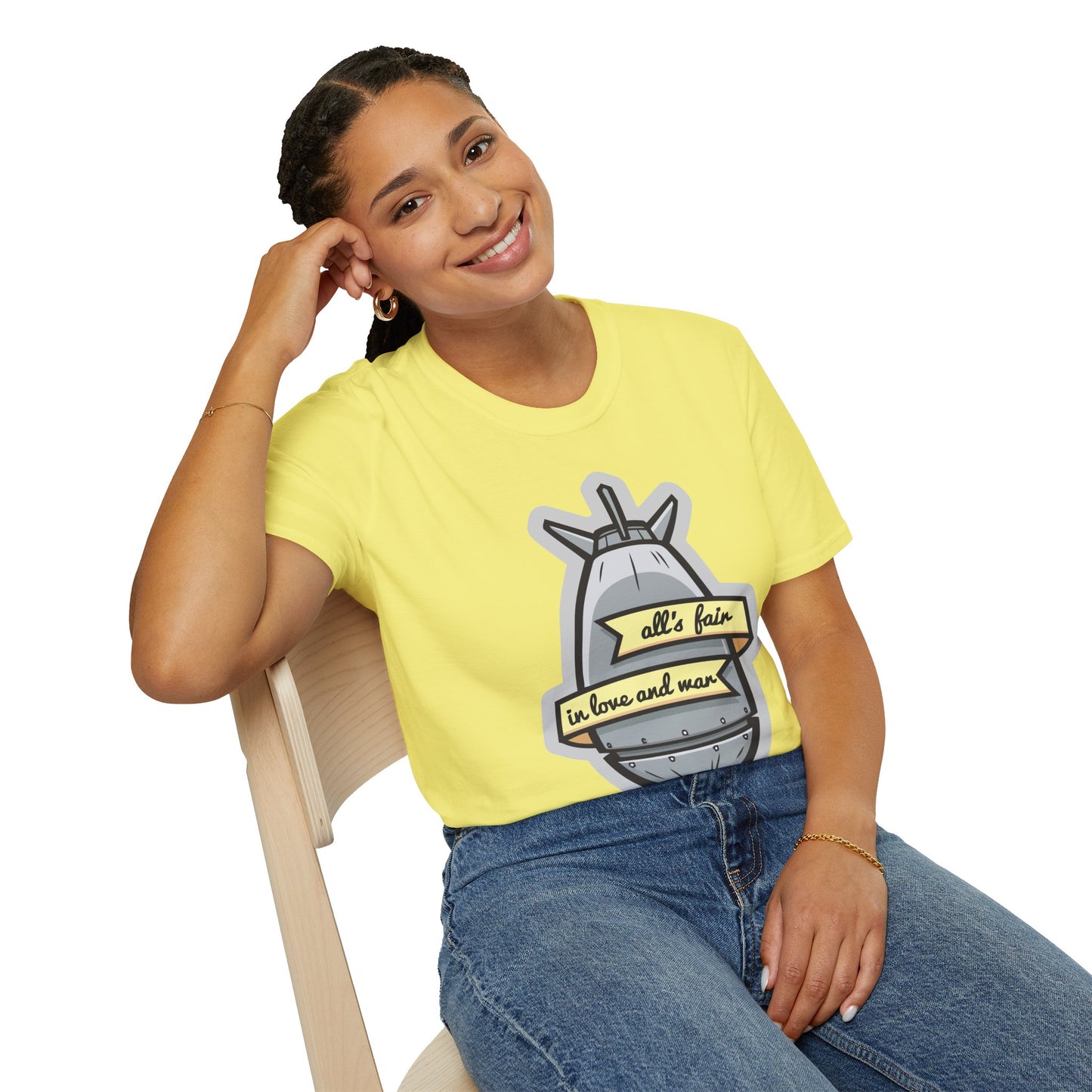 Cartoon T Shirt Animation T Shirt Funny Tee Shirt Unisex Gildan Softstyle 64000 100 Percent Cotton