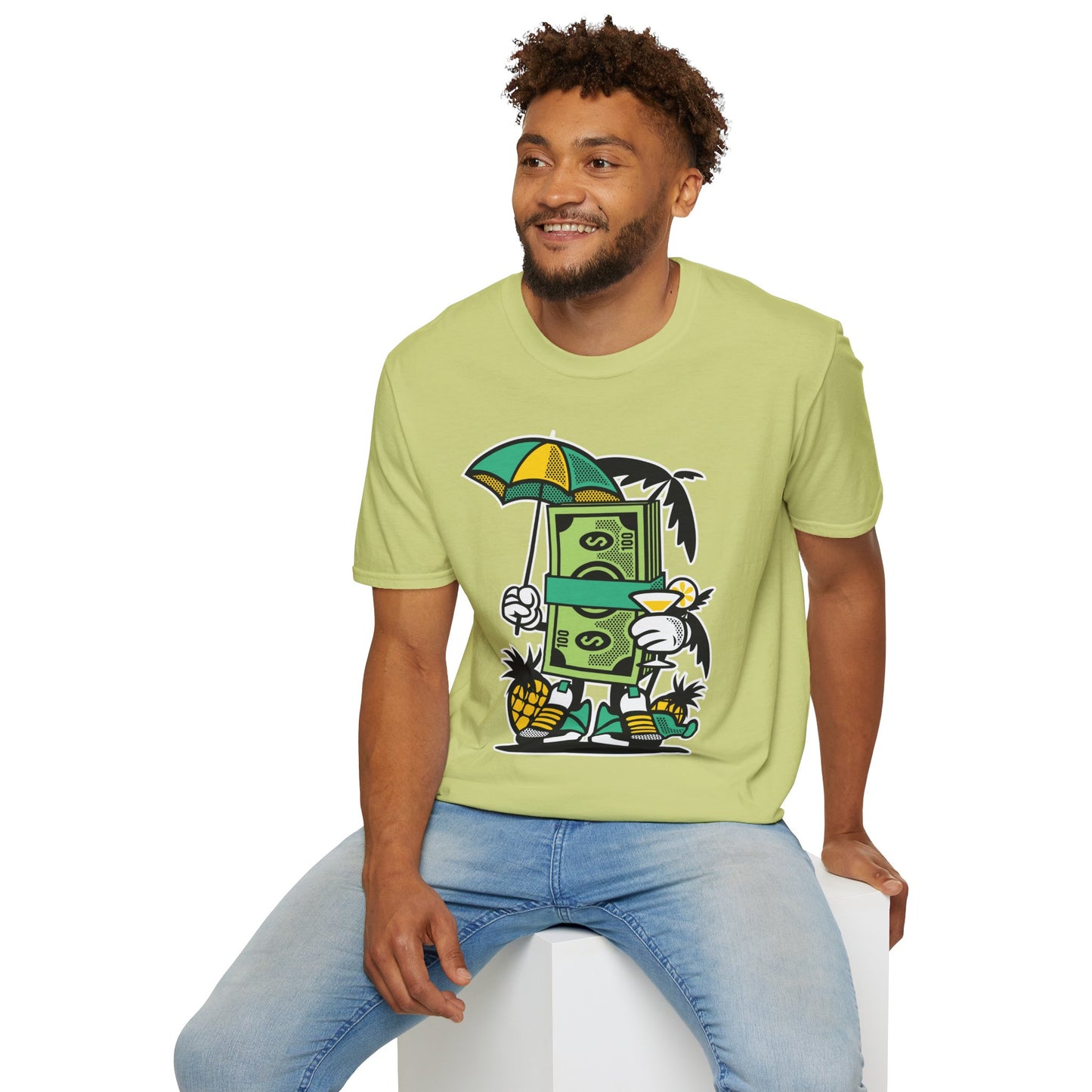 Cartoon T Shirt Animation T Shirt Funny Tee Unisex Softstyle Cotton Tee Art Design 64000