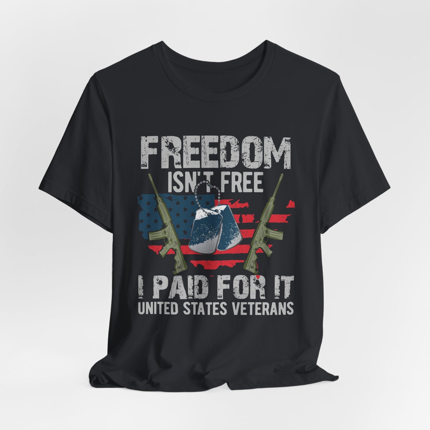 Army Veteran Patriotic Graphic Design Unisex Cotton T-Shirt v20