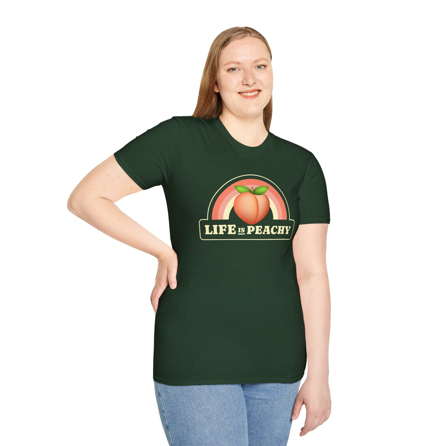 Food Tees, Funny Food T Shirts, Funny T Shirts, Shirt with Fruits, Shirt with Peach