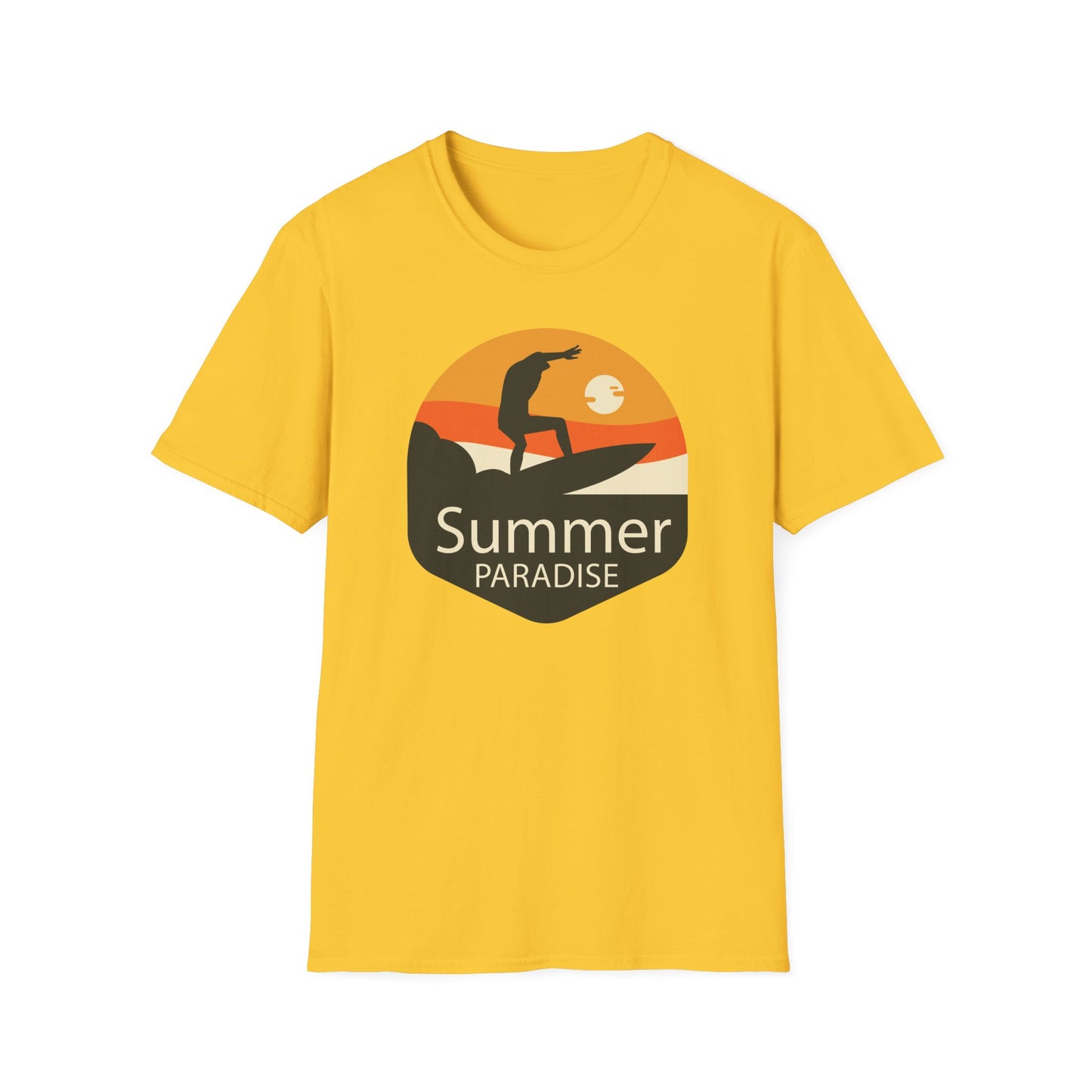 Summer T-Shirt, Summer Design Shirts, Art Tee Shirt with Summer Design - 4