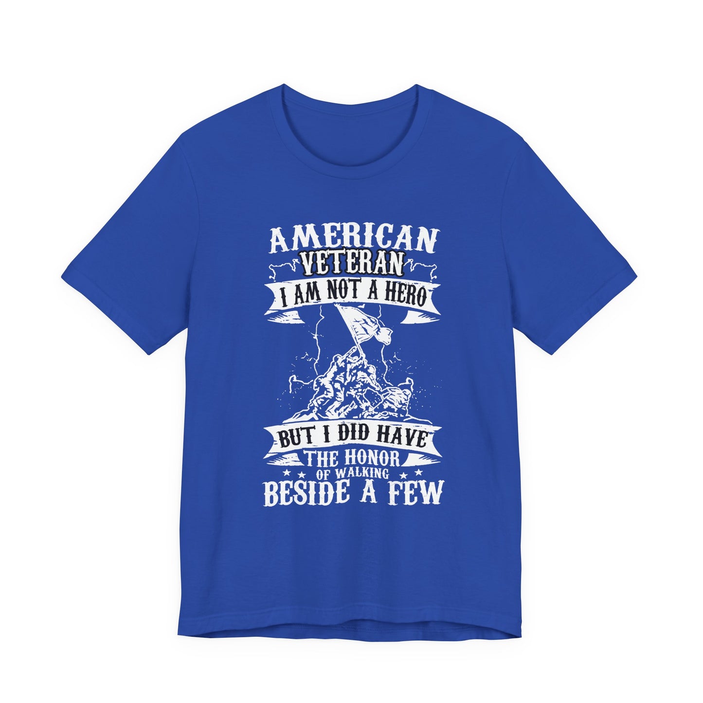 American Veteran I Am Not A Hero T-Shirt Military Tribute Unisex Cotton Tee v53
