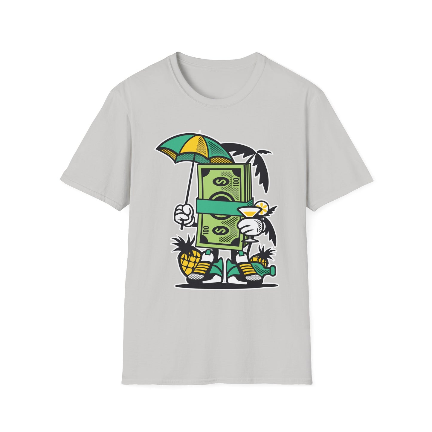 Cartoon T Shirt Animation T Shirt Funny Tee Unisex Softstyle Cotton Tee Art Design 64000