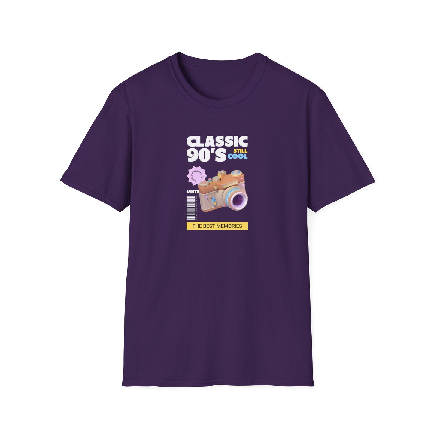 90s Camera T-Shirt Classic 90s Cool Unisex Cotton Retro Photography Tee