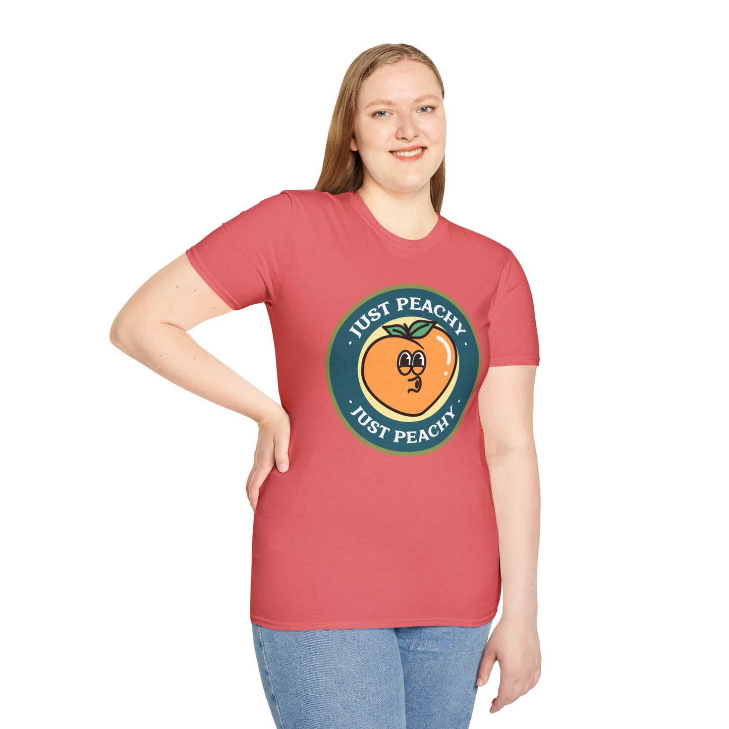 Food Tees, Funny Food T Shirts, Funny T Shirts, Shirt with Fruits, Shirt with Peach