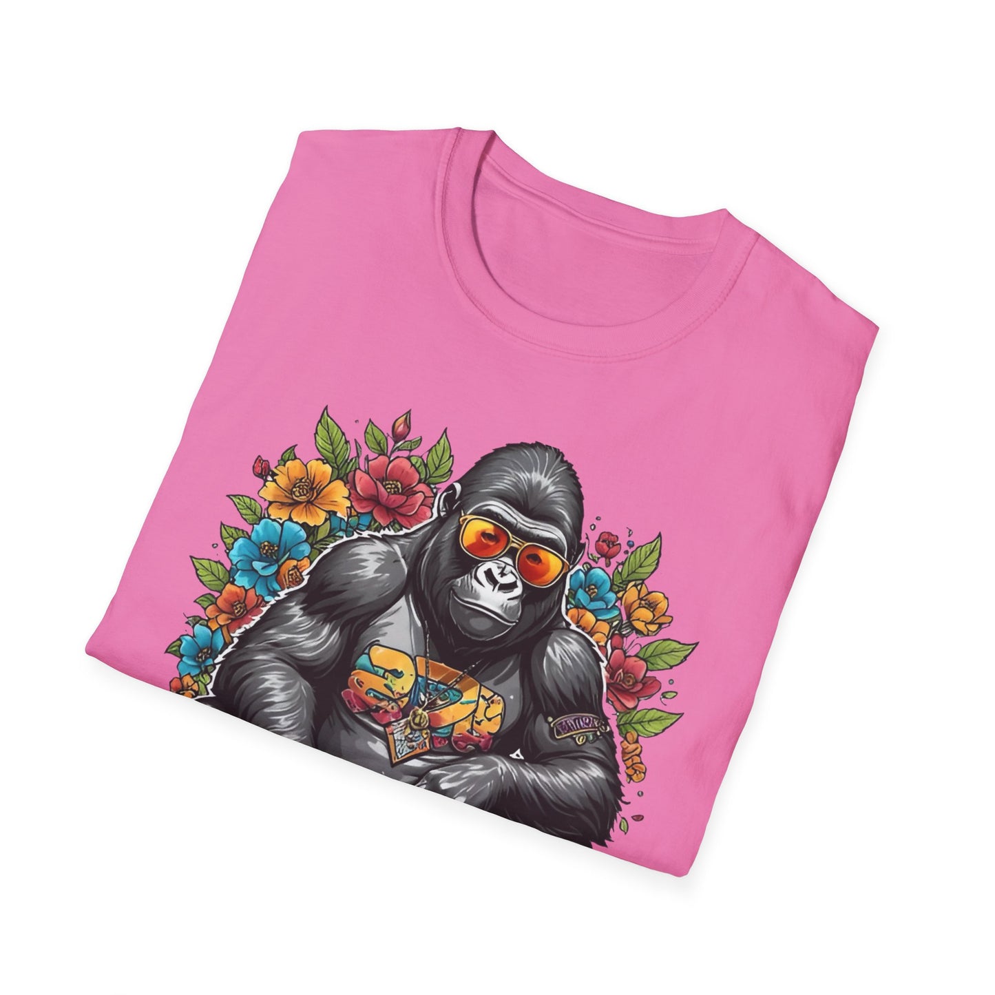 Animals Tees, Funny Animals Shirt, T Shirts with Funny Animals, T-Shirt with Gorilla, Monkey Tees
