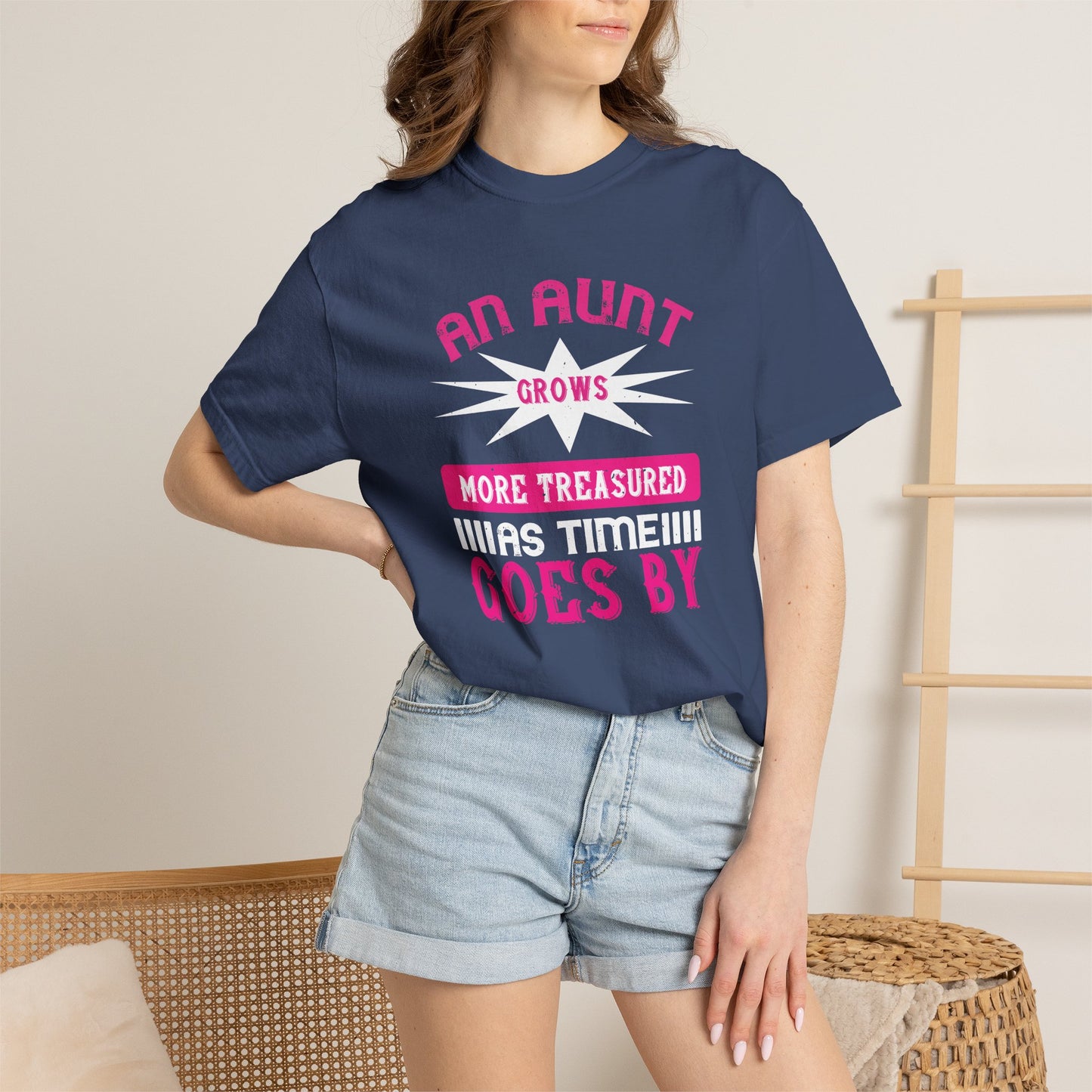An Aunt T-shirt Mother Day Mama Tee Unisex Comfort Colors Garment-Dyed Cotton h62