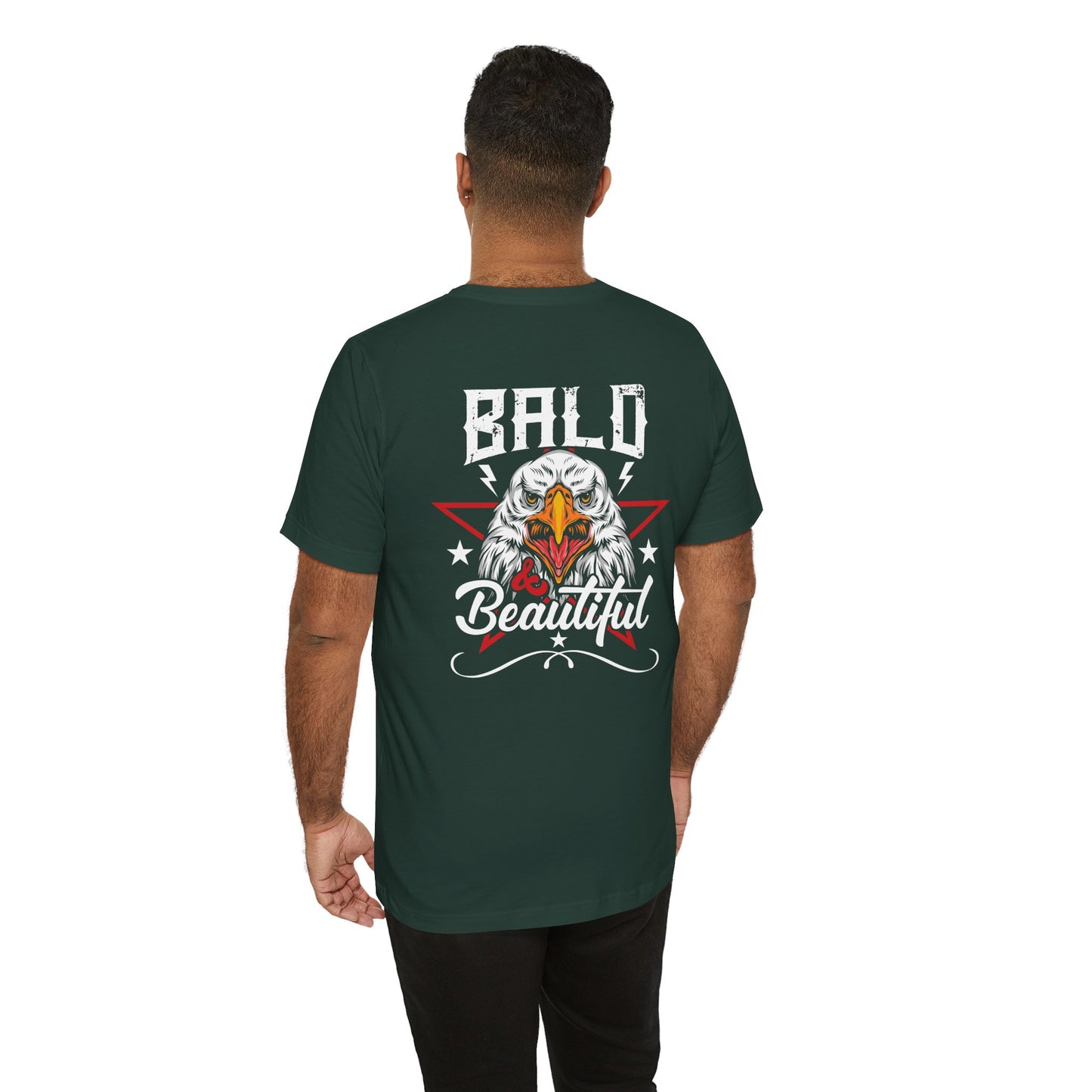 Bald Eagle Graphic Illustration Unisex Cotton Tee a3