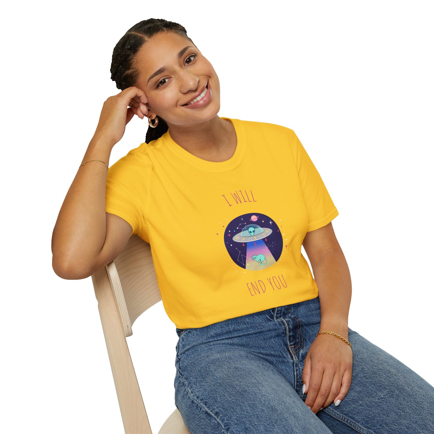 Funny T Shirts UFO Tees Funny Aliens Shirt