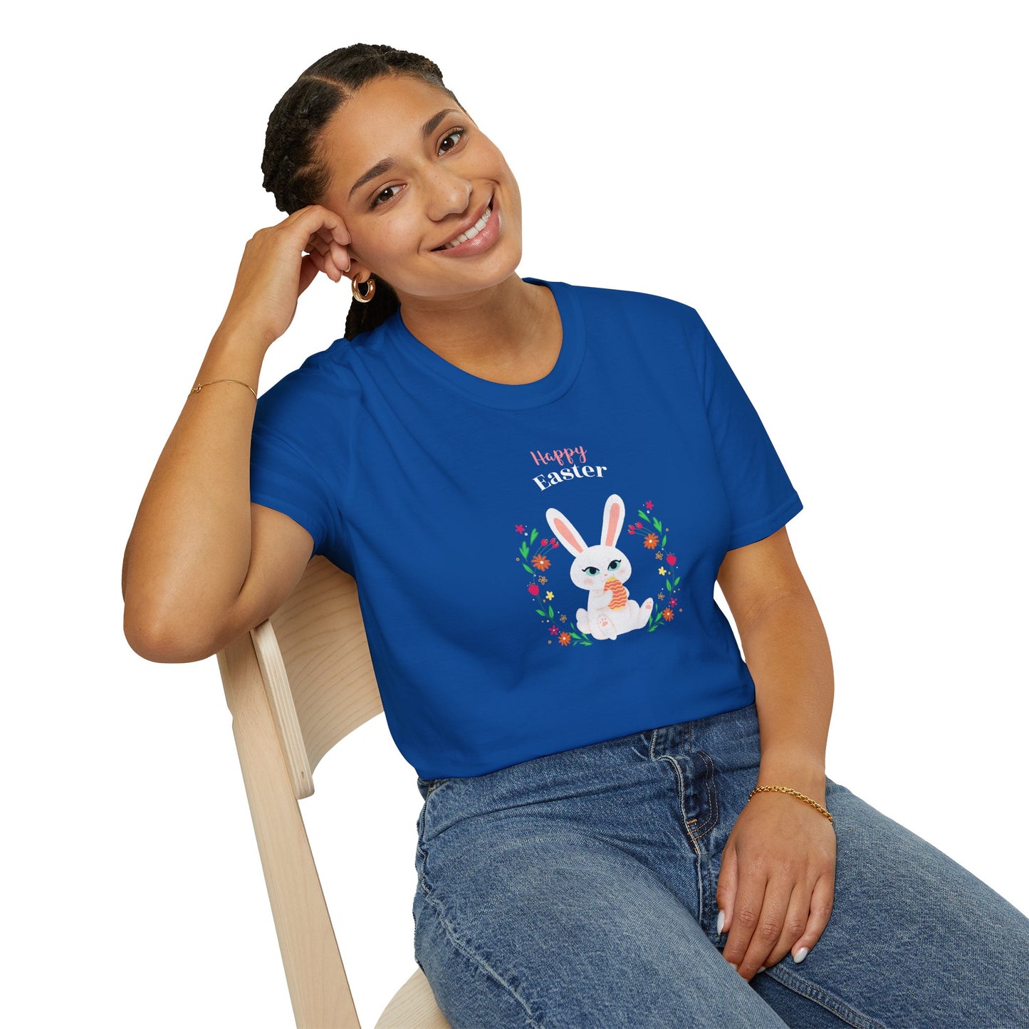 Easter Bunny T-Shirt, Tee Shirt with Easter Signature, T Shirt with Easter Prints, Tee Shirt with Easter Design - 12