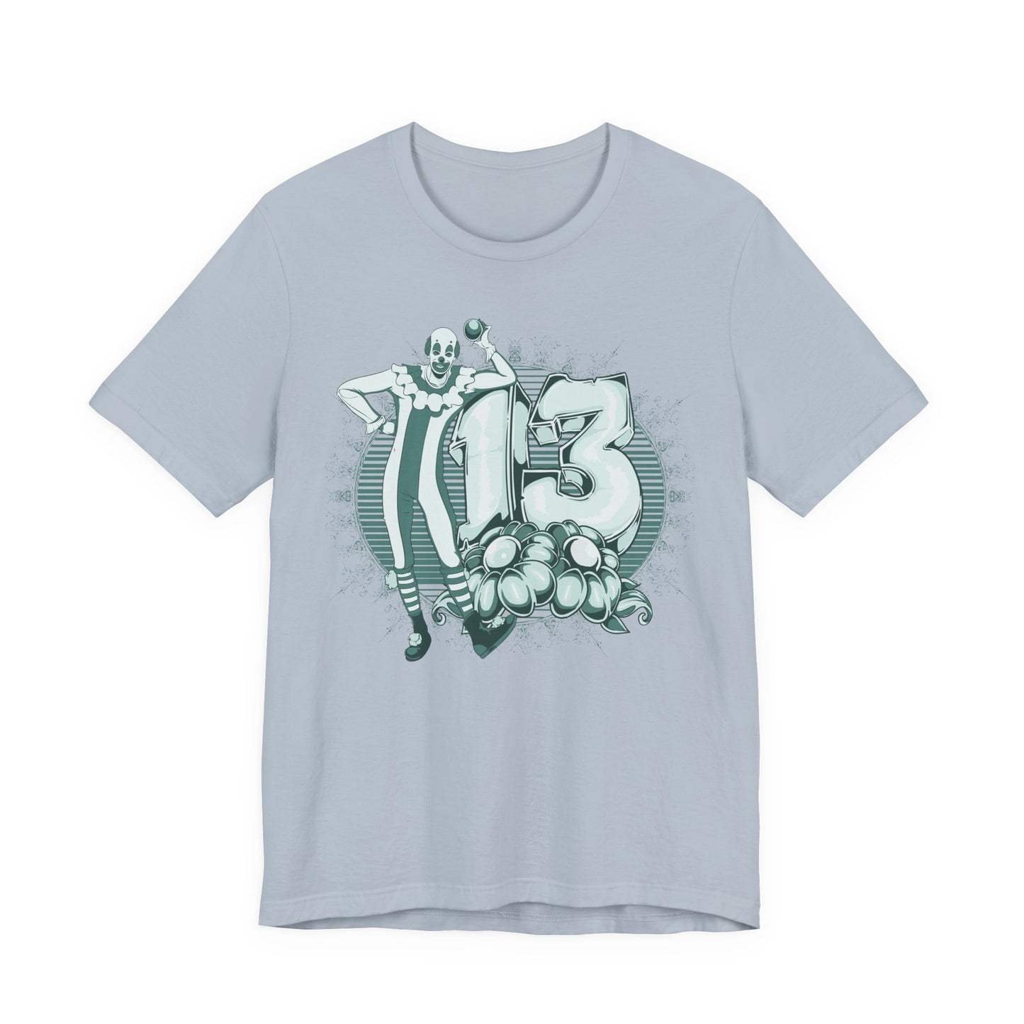 Vintage Clown Graphic Illustration Unisex Cotton T-Shirt Art-39