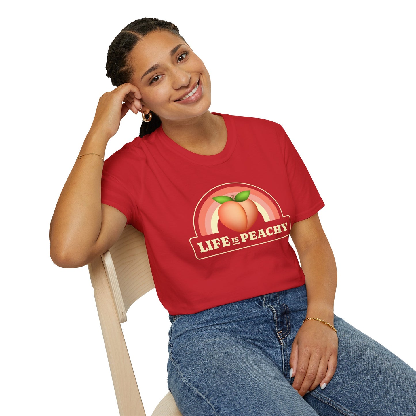Food Tees, Funny Food T Shirts, Funny T Shirts, Shirt with Fruits, Shirt with Peach