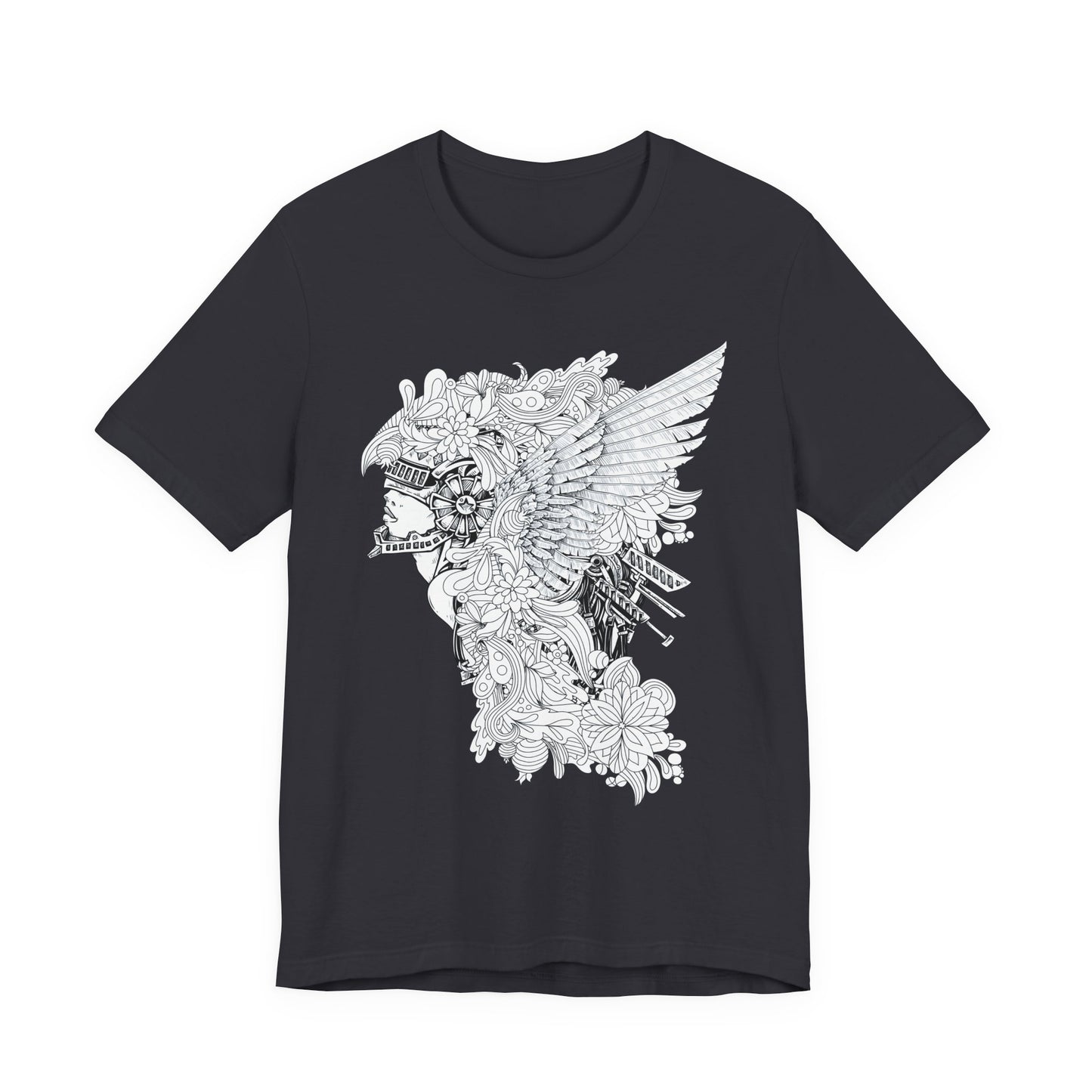 Eagle Illustration Graphic Unisex Cotton T-Shirt r26