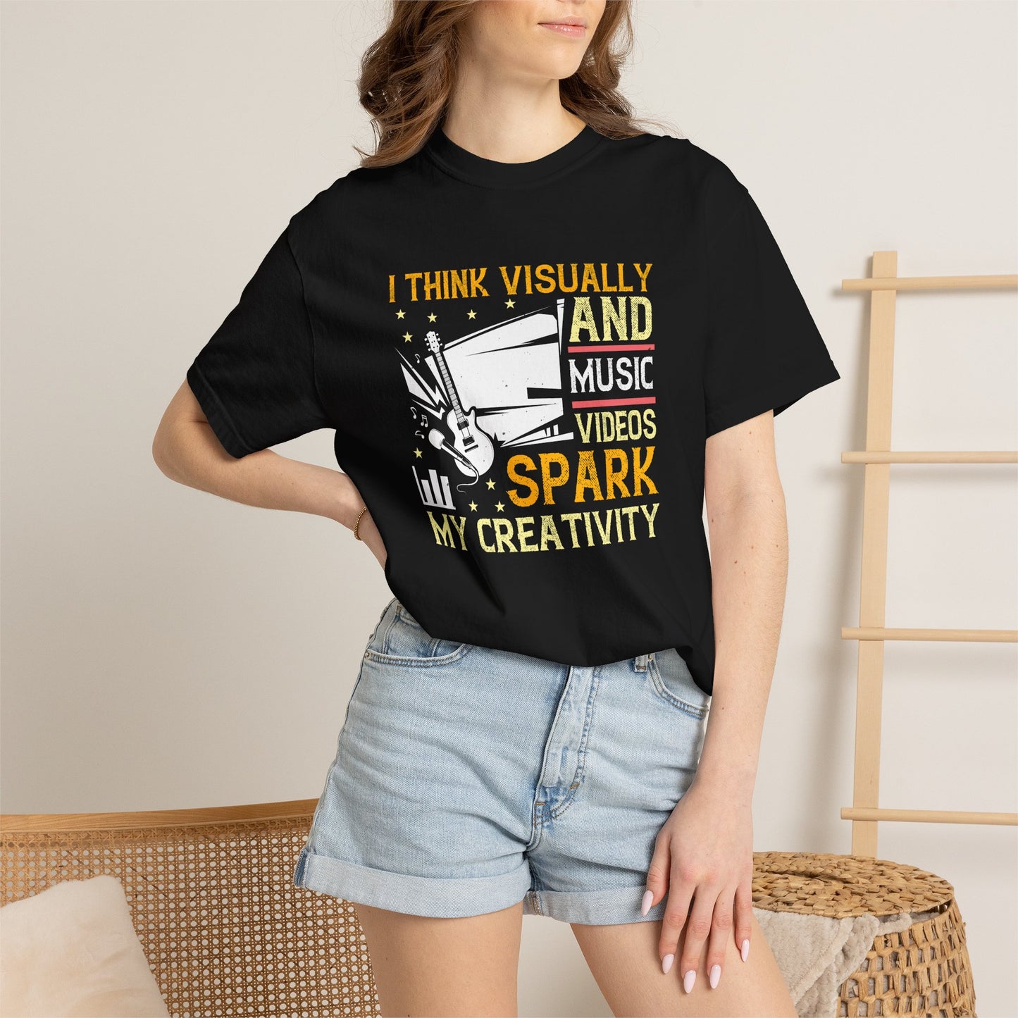 Music Graphic Design Unisex Cotton T-shirt m14